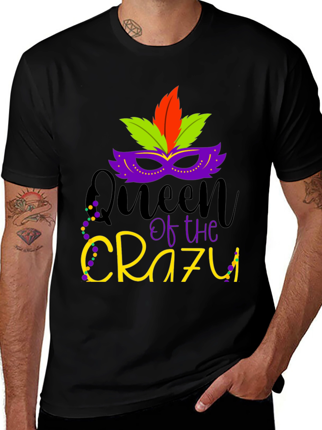 Queen of the Crazy Mardi Gras T-Shirt