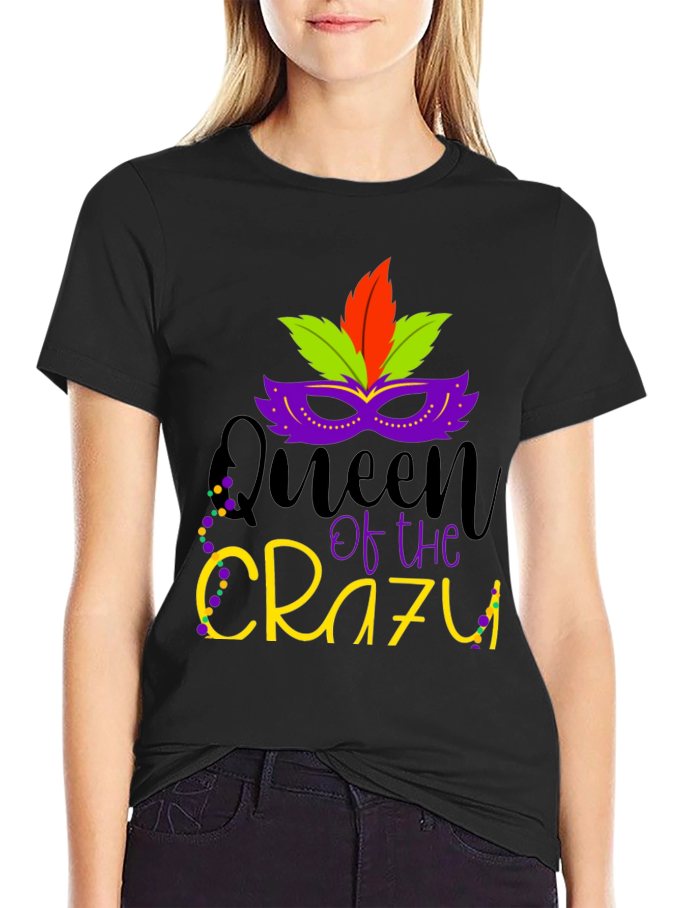 Queen of the Crazy Mardi Gras T-Shirt