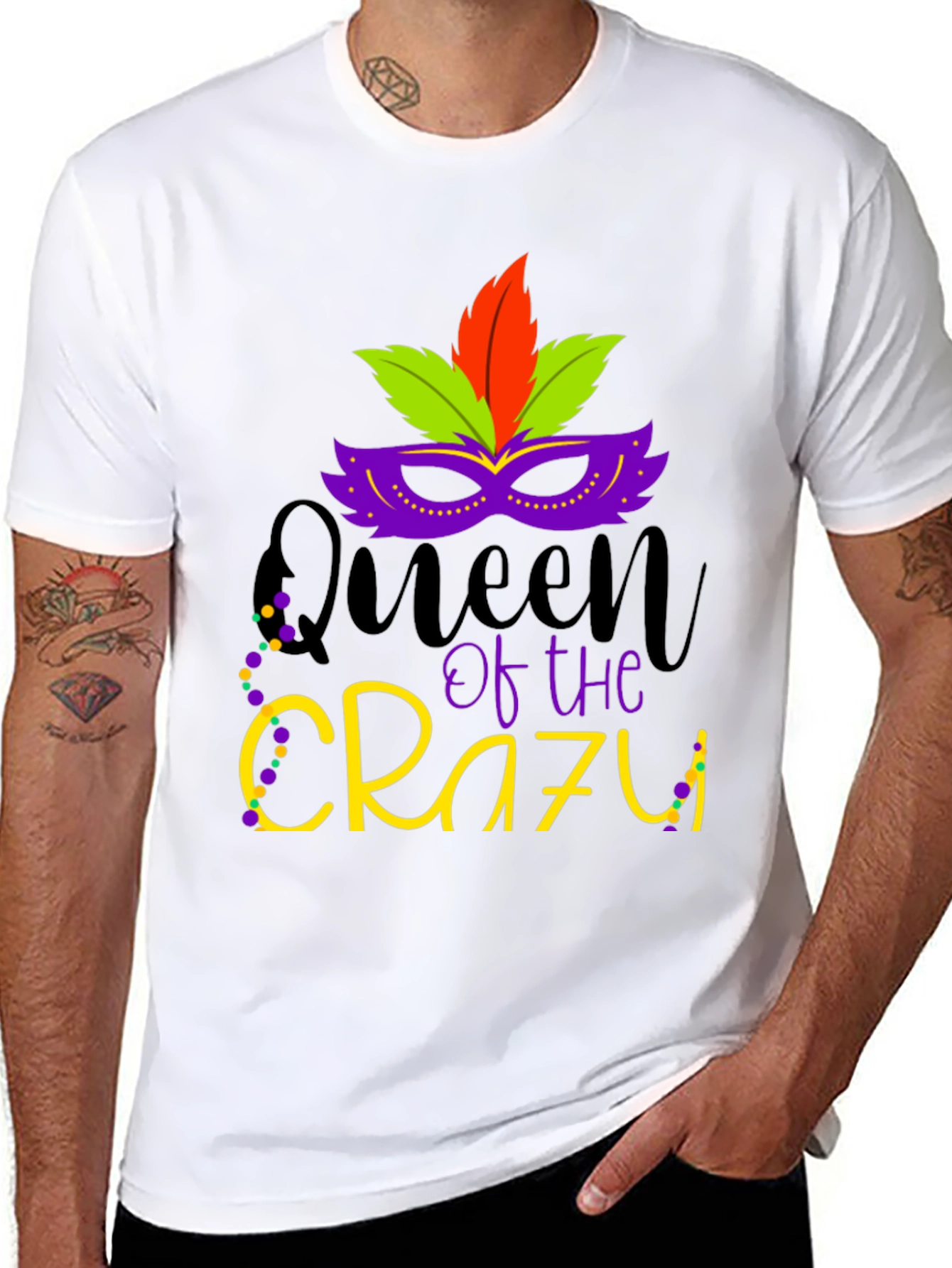 Queen of the Crazy Mardi Gras T-Shirt