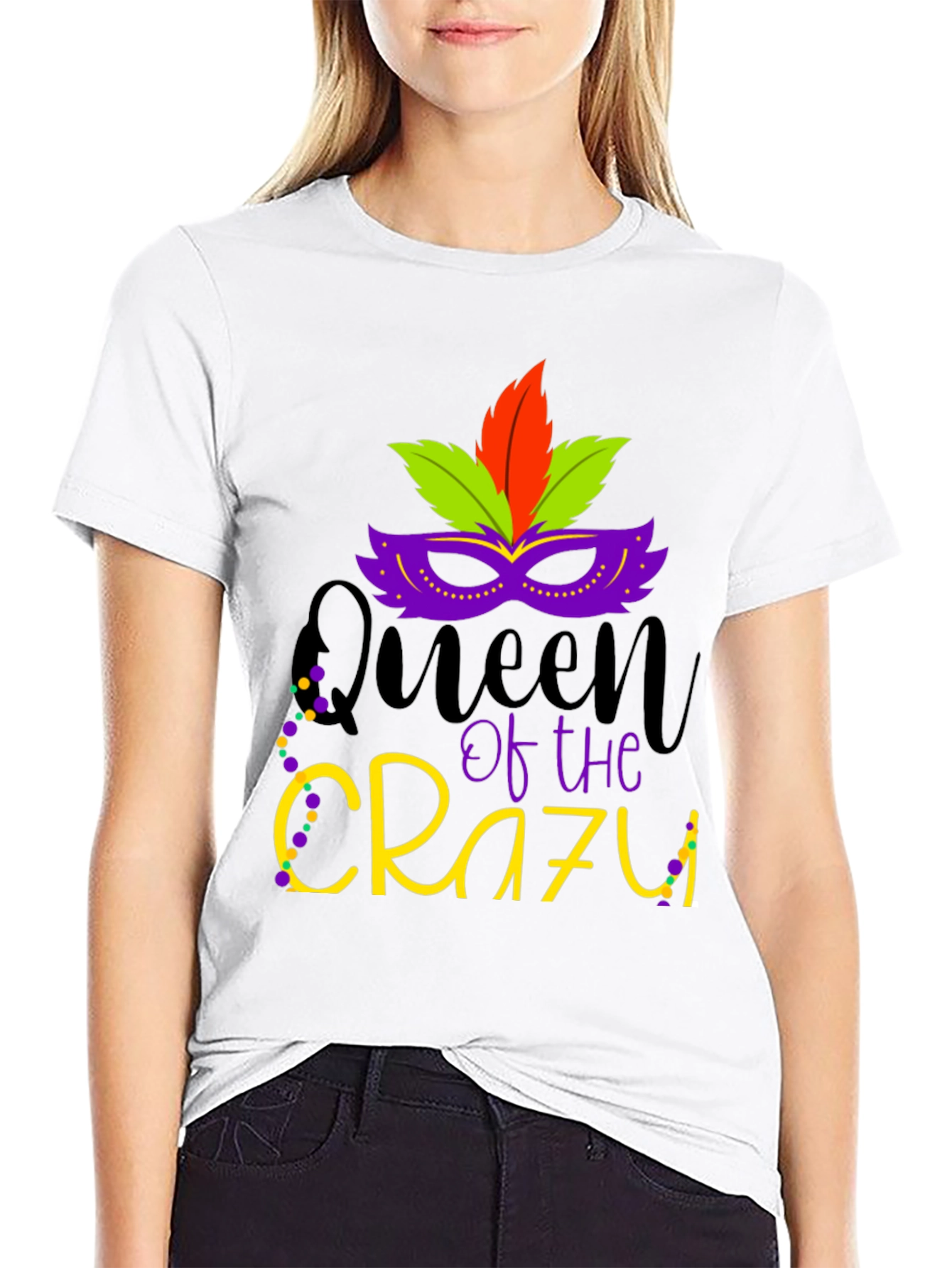 Queen of the Crazy Mardi Gras T-Shirt