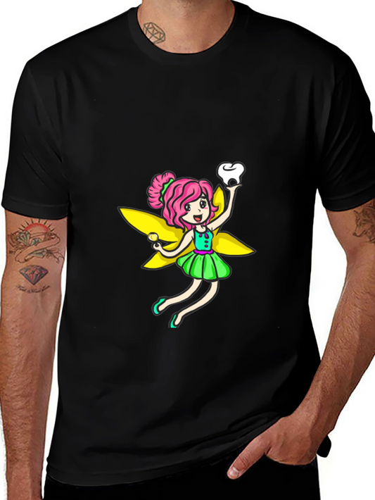 Tooth Fairy Graphic Tee - Black Unisex T-Shirt