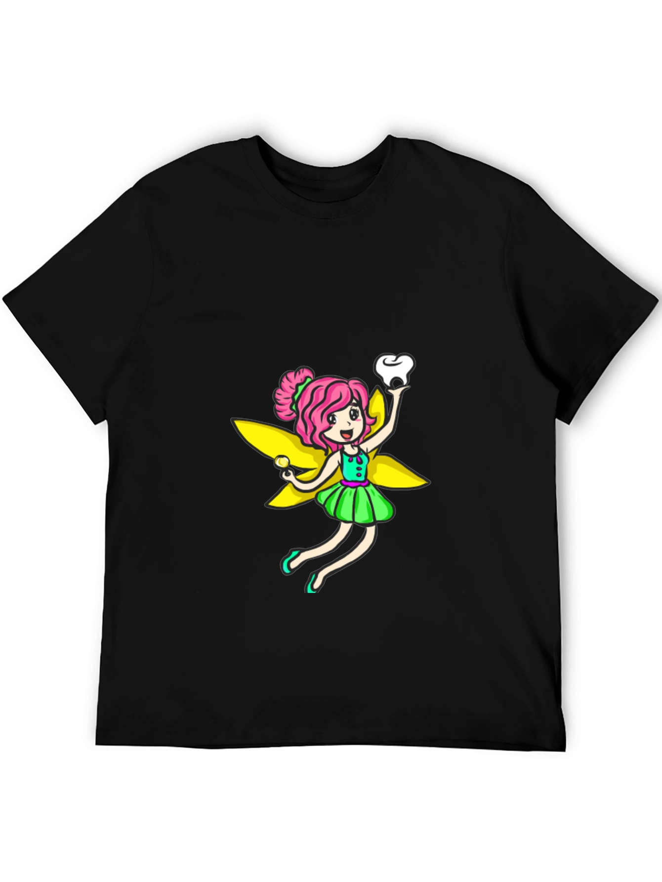 Tooth Fairy Graphic Tee - Black Unisex T-Shirt
