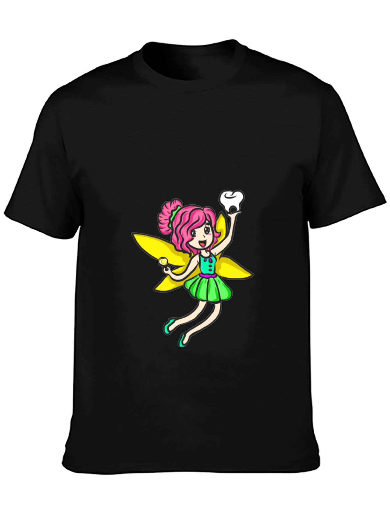 Tooth Fairy Graphic Tee - Black Unisex T-Shirt