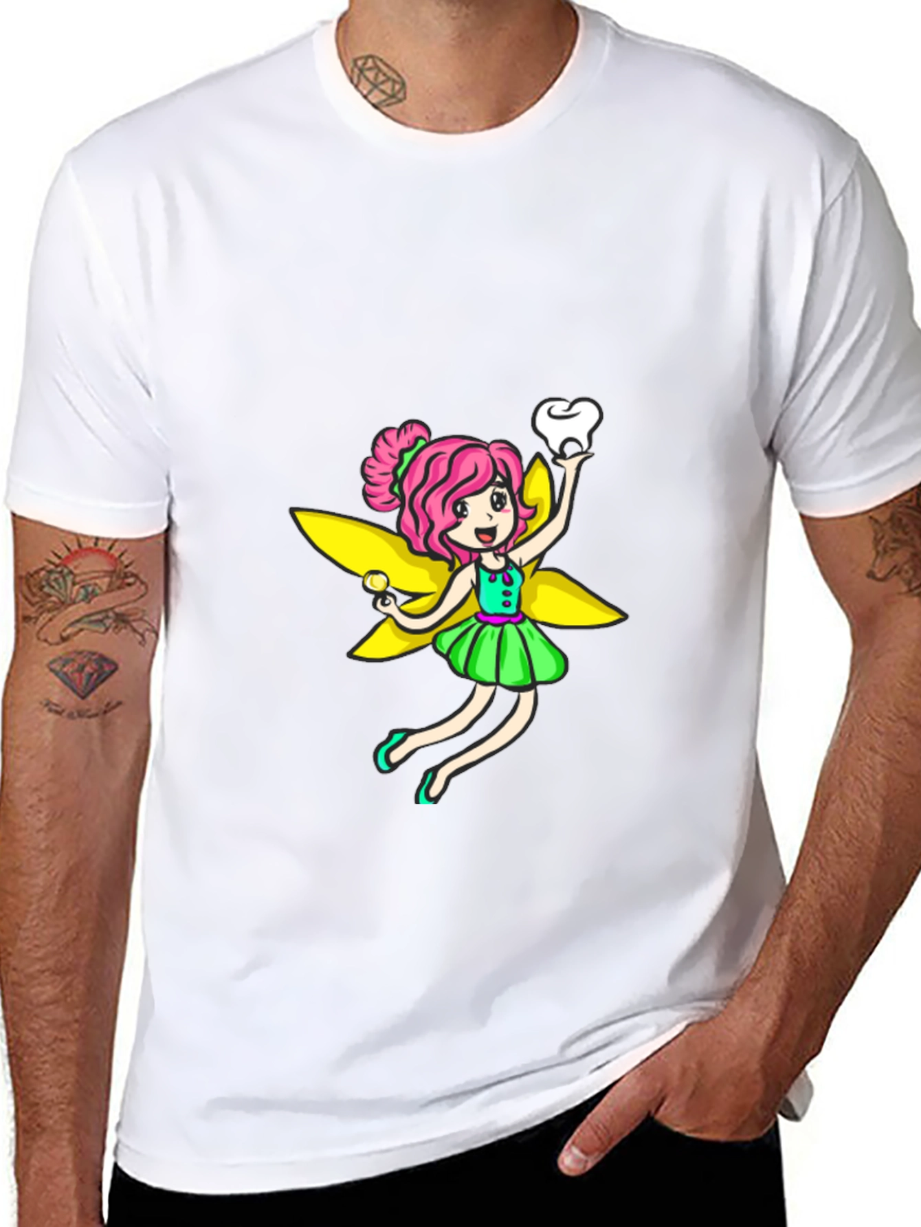 Tooth Fairy Graphic Tee - Black Unisex T-Shirt