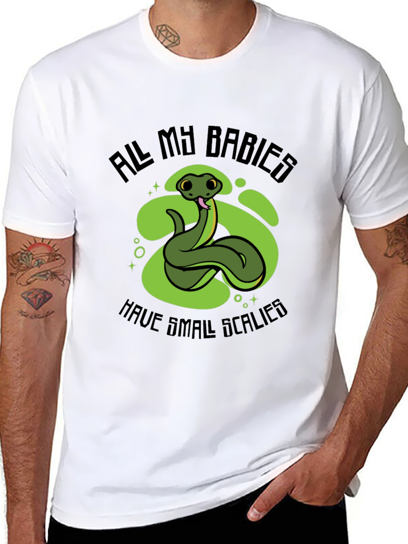 Snake Babies T-Shirt - Small Scalies Design
