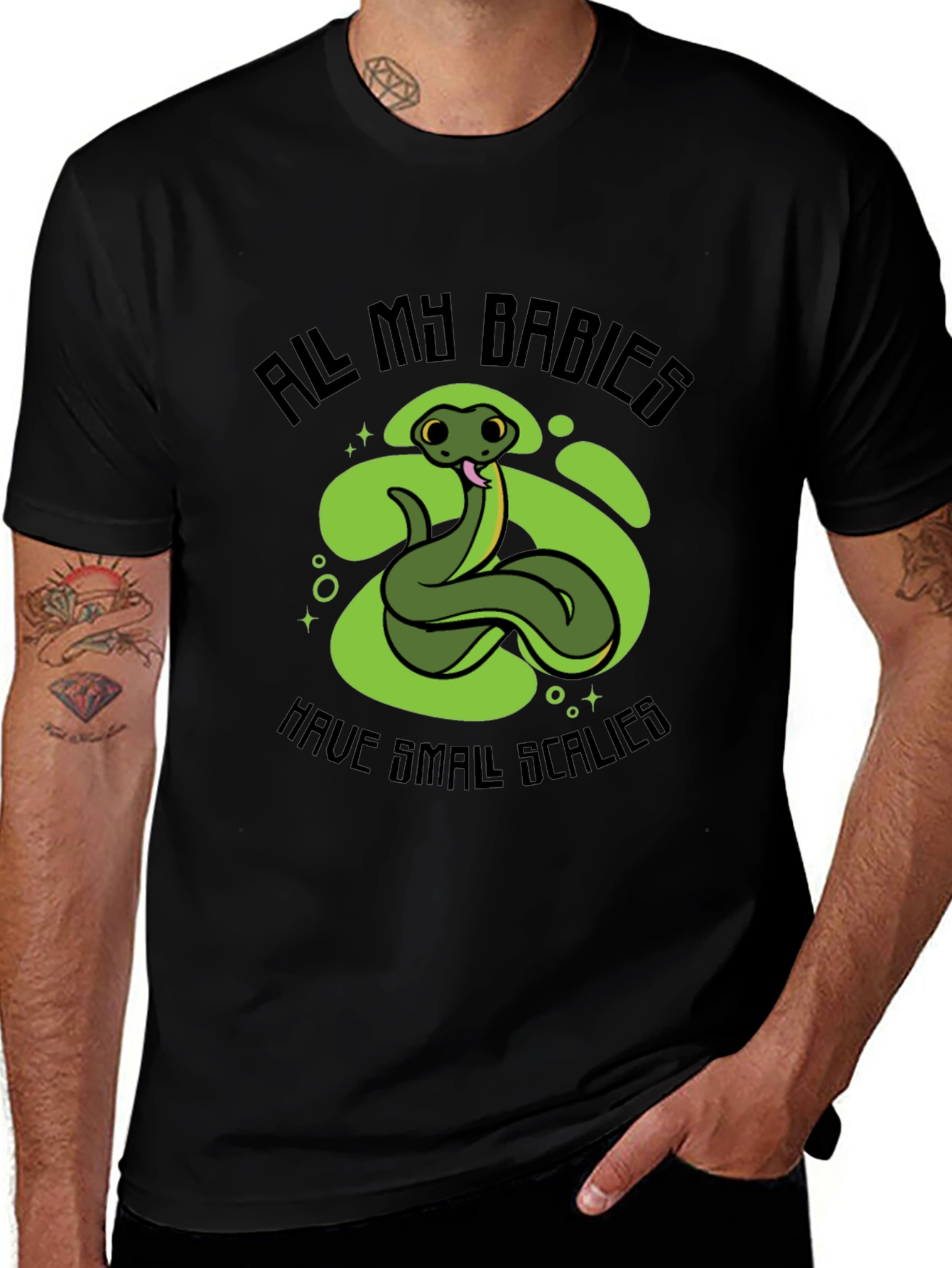 Snake Babies T-Shirt - Small Scalies Design
