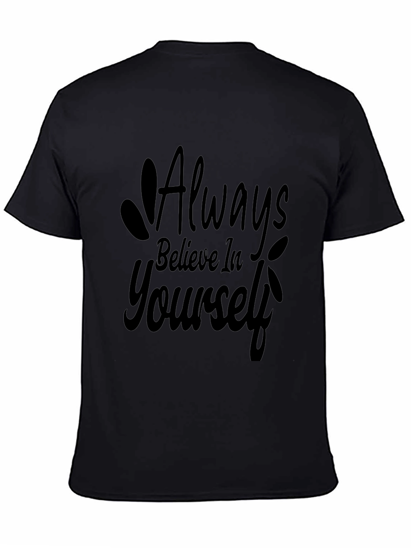 Believe in Yourself Graphic Tee - Black