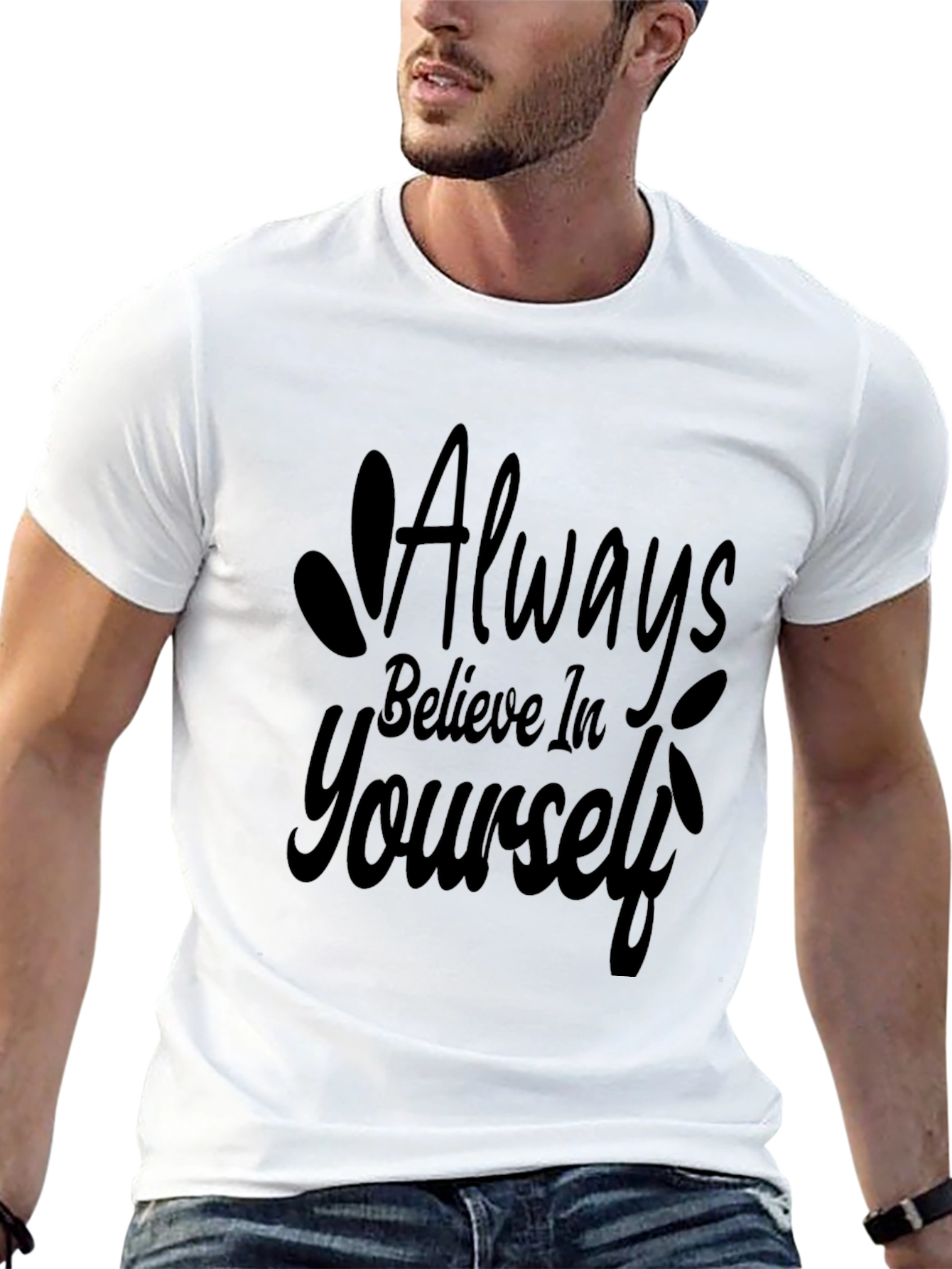 Believe in Yourself Graphic Tee - Black