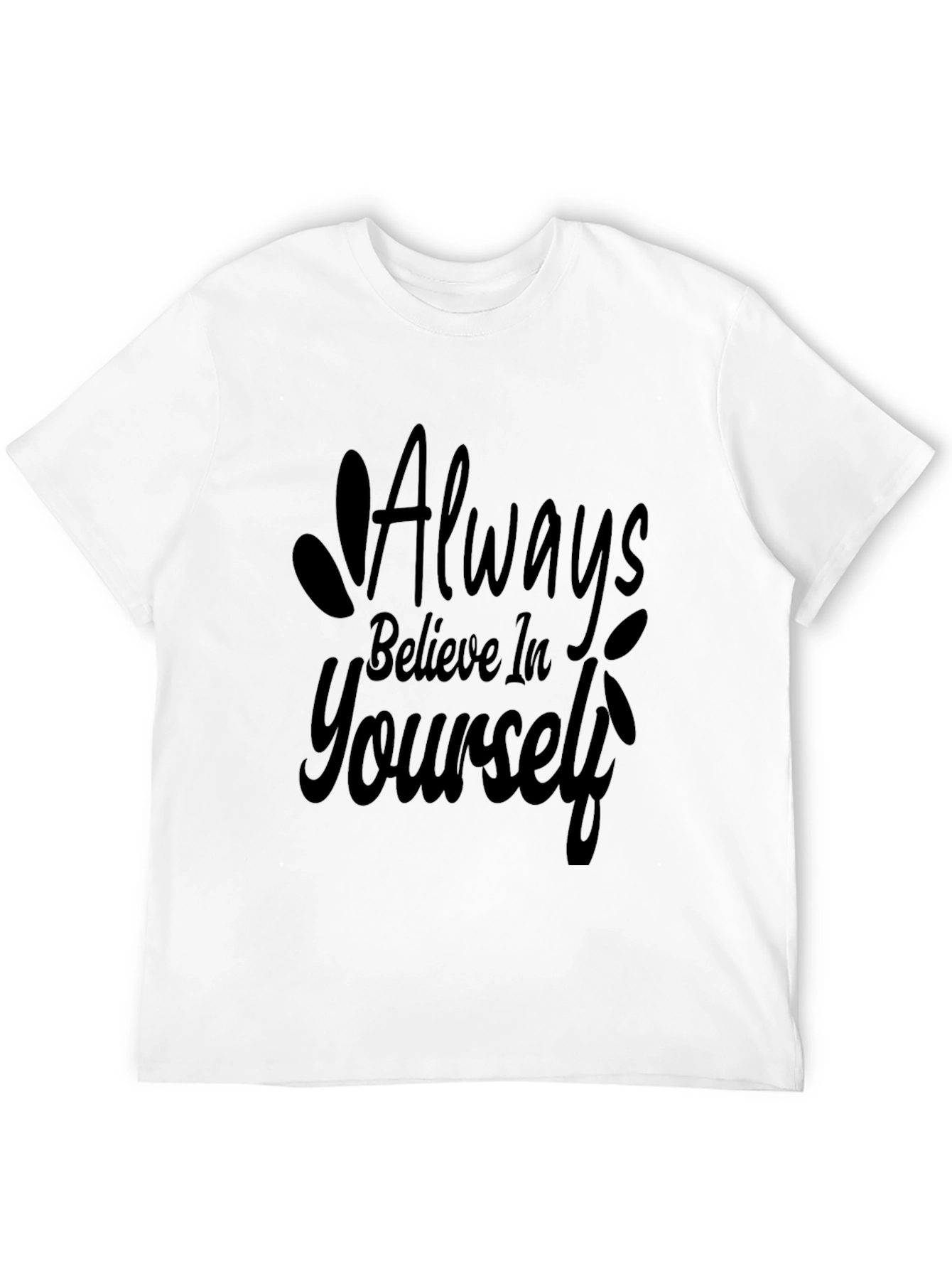 Believe in Yourself Graphic Tee - Black