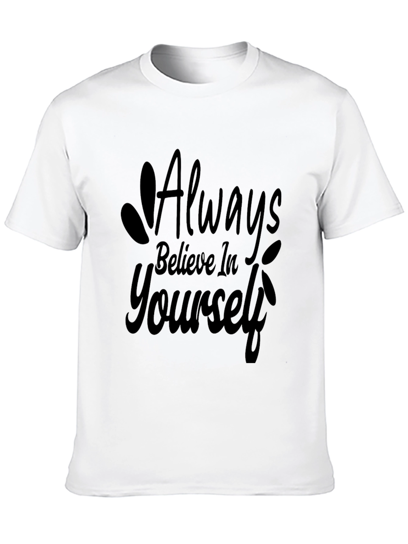 Believe in Yourself Graphic Tee - Black