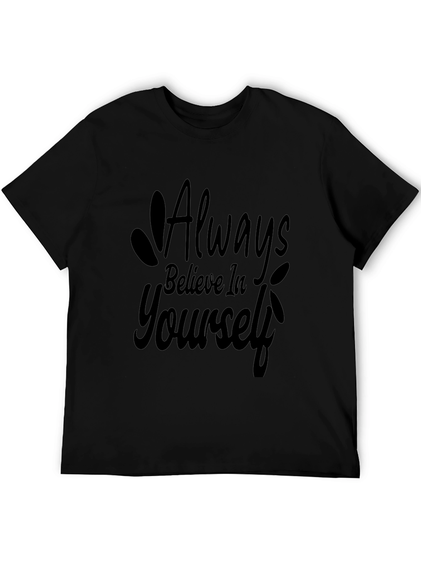 Believe in Yourself Graphic Tee - Black