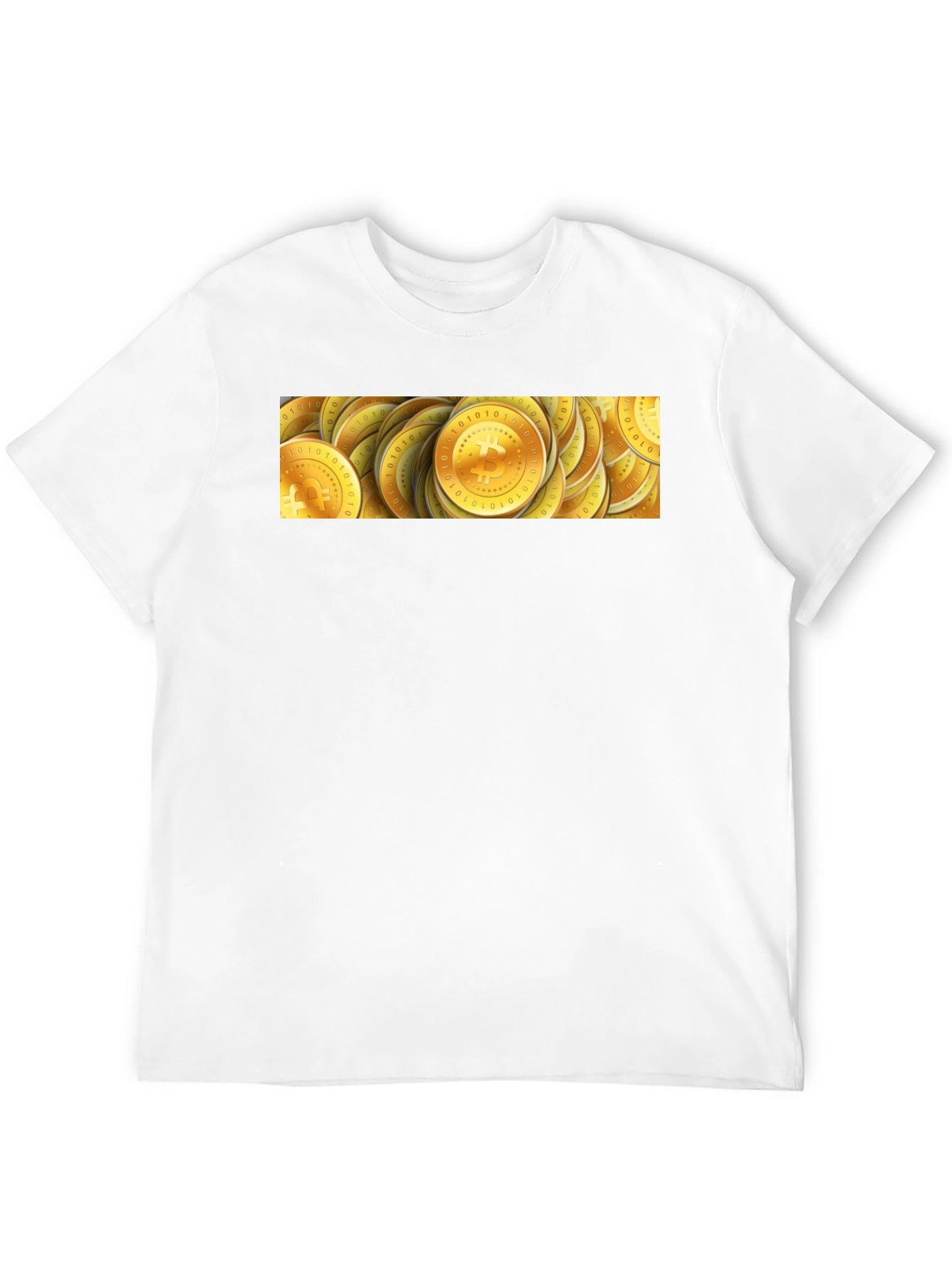 Bitcoin Gold Coin Graphic Black T-Shirt