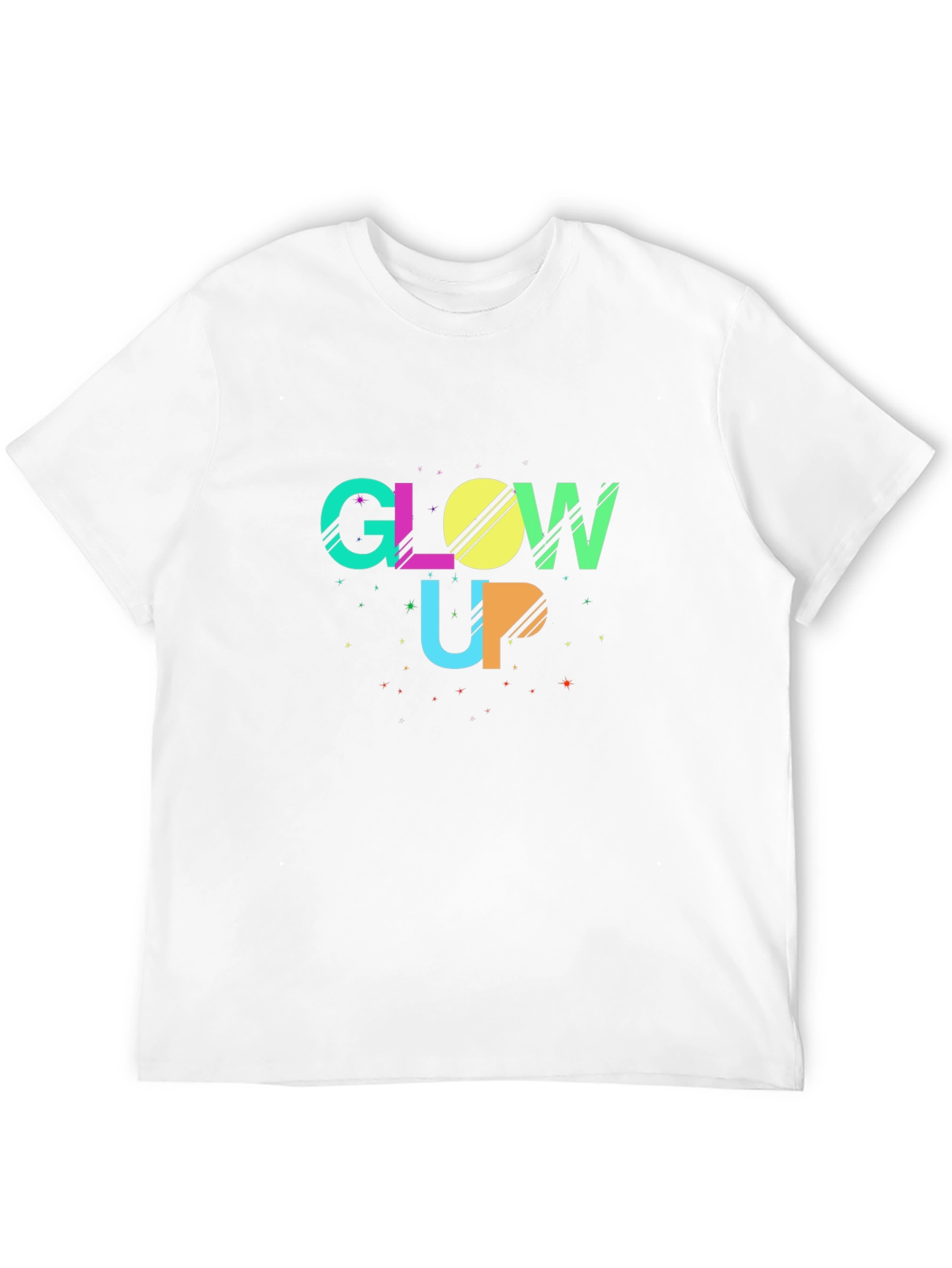 Glow Up Black Graphic Tee