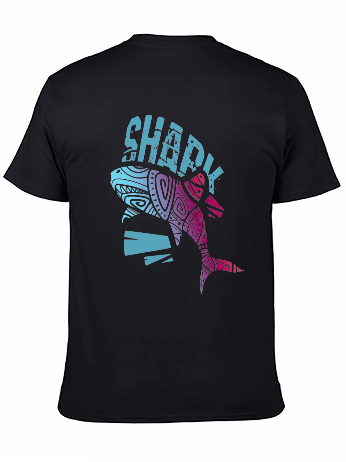 Sharky Graphic Tee - Cool Tribal Shark Design