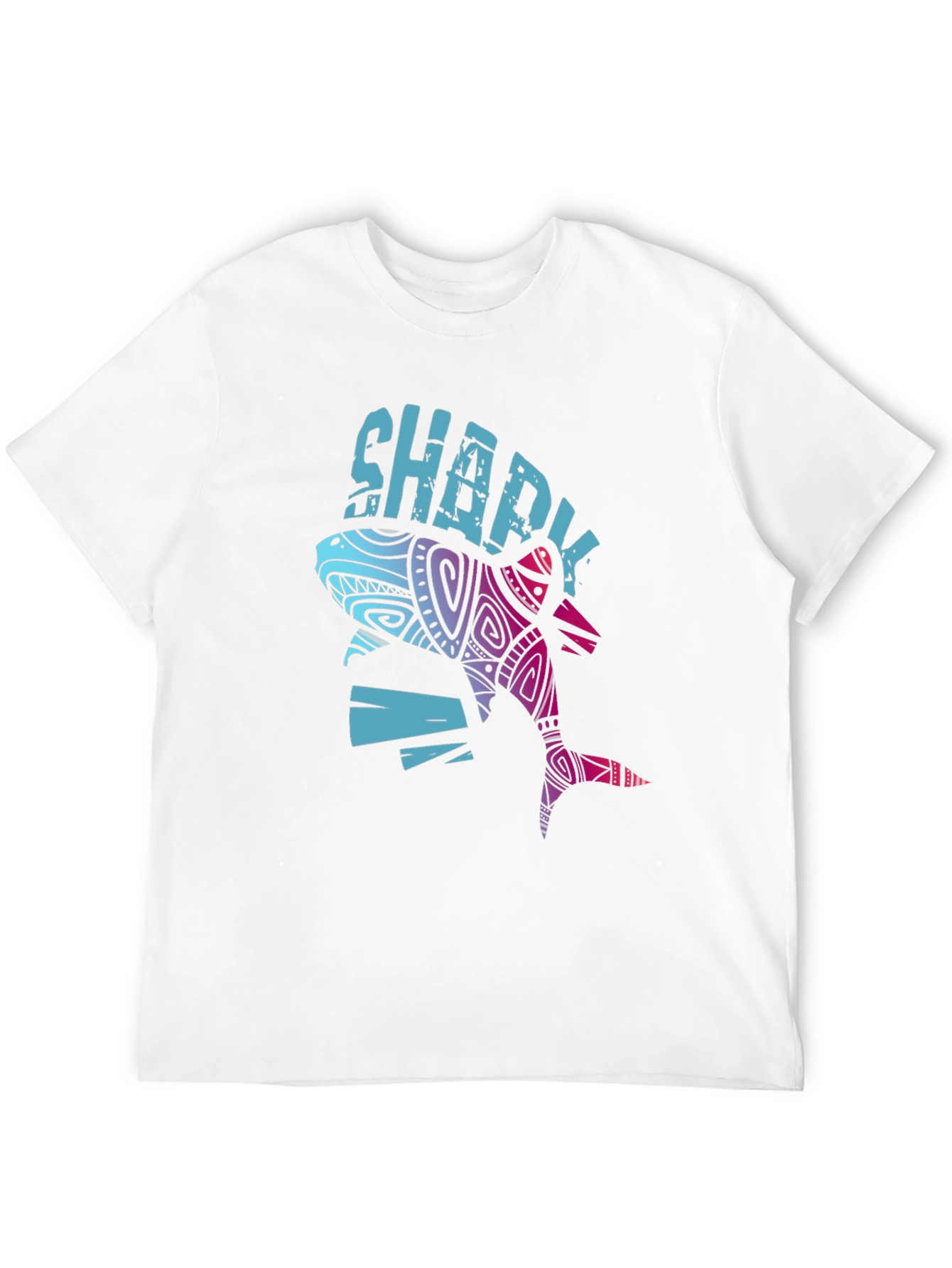 Sharky Graphic Tee - Cool Tribal Shark Design