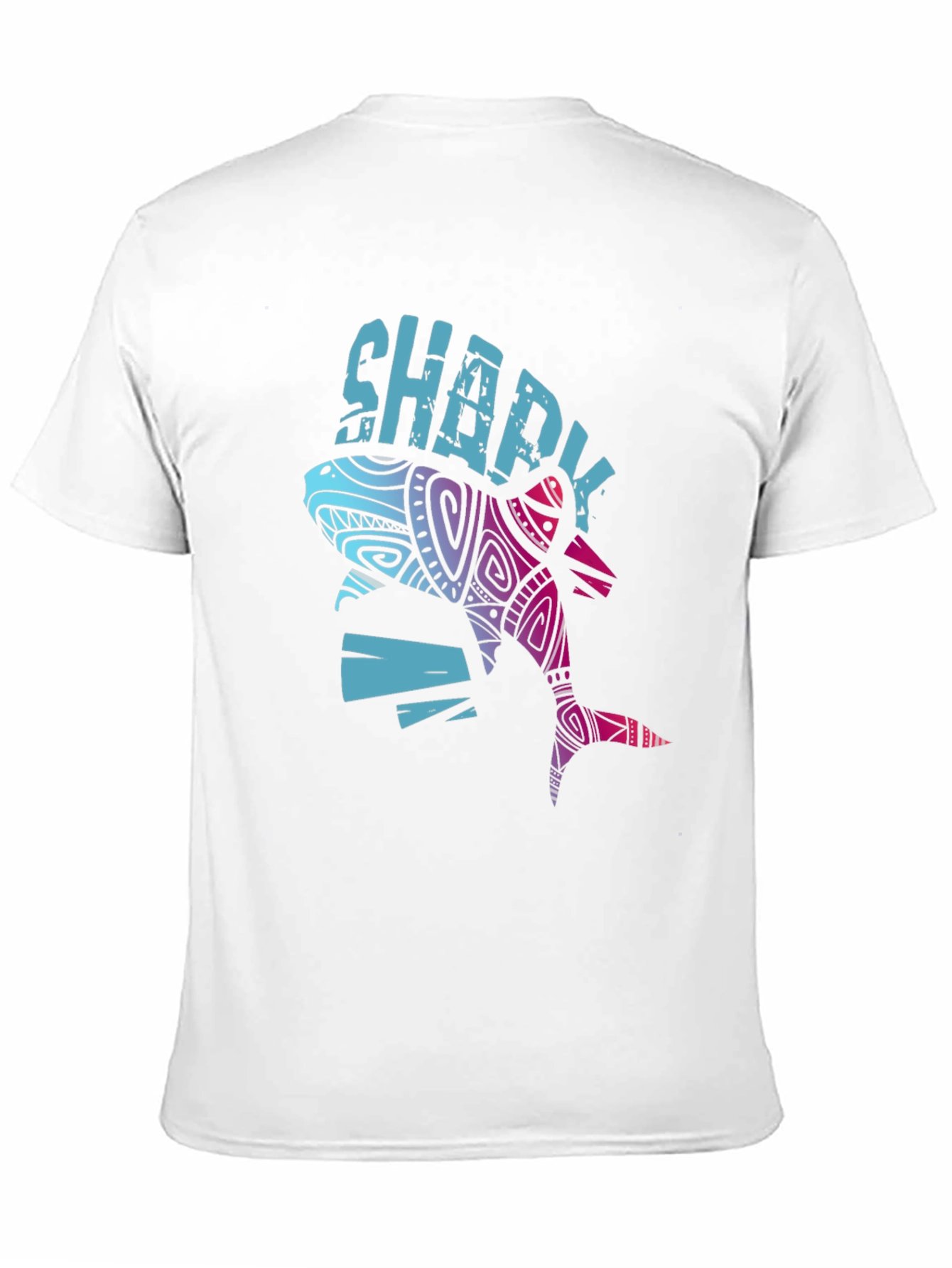 Sharky Graphic Tee - Cool Tribal Shark Design