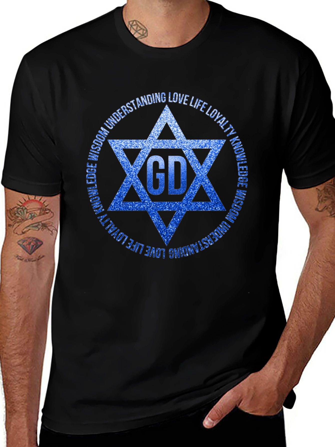 Mens Star of David Graphic Tee