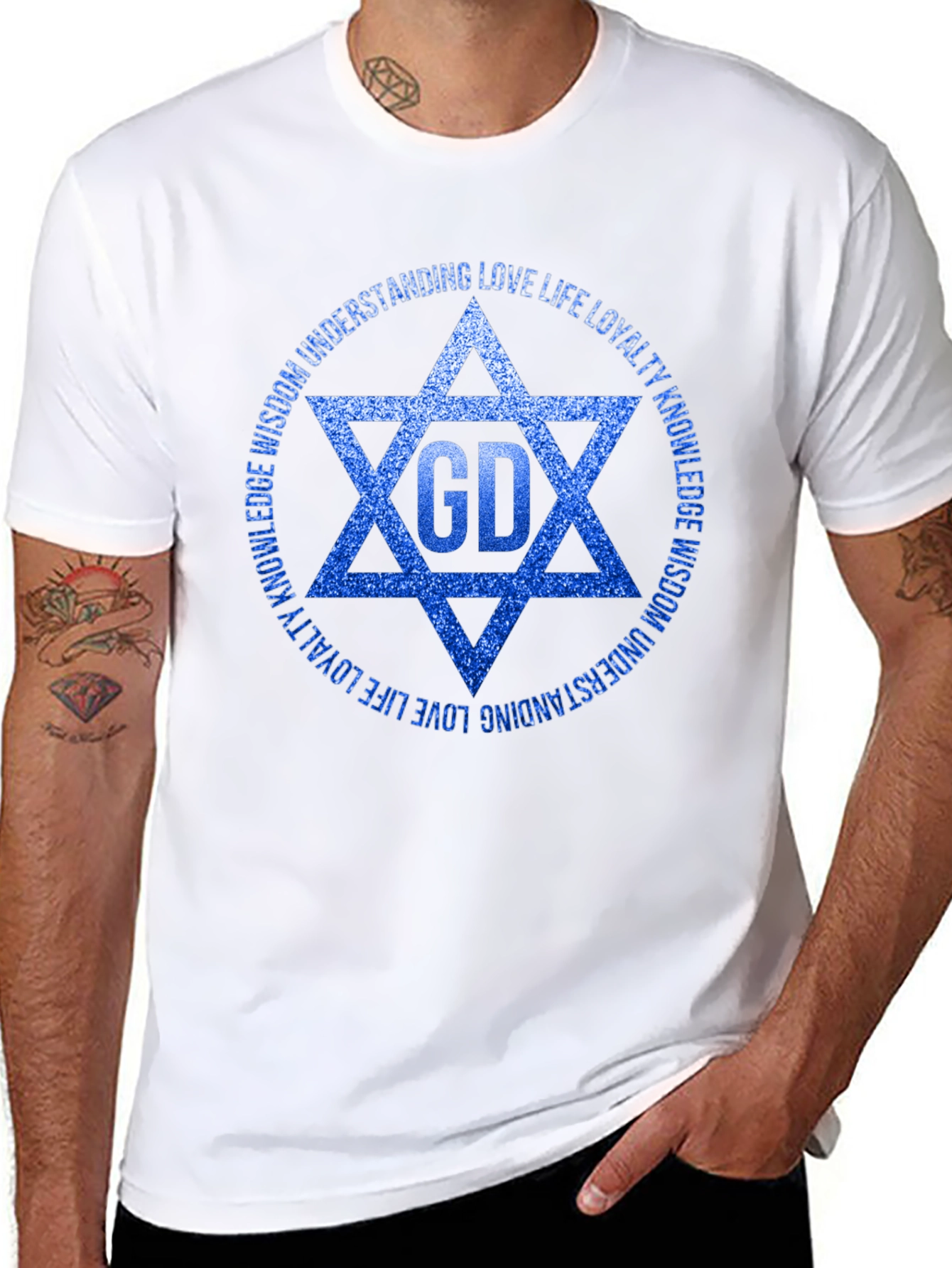 Mens Star of David Graphic Tee