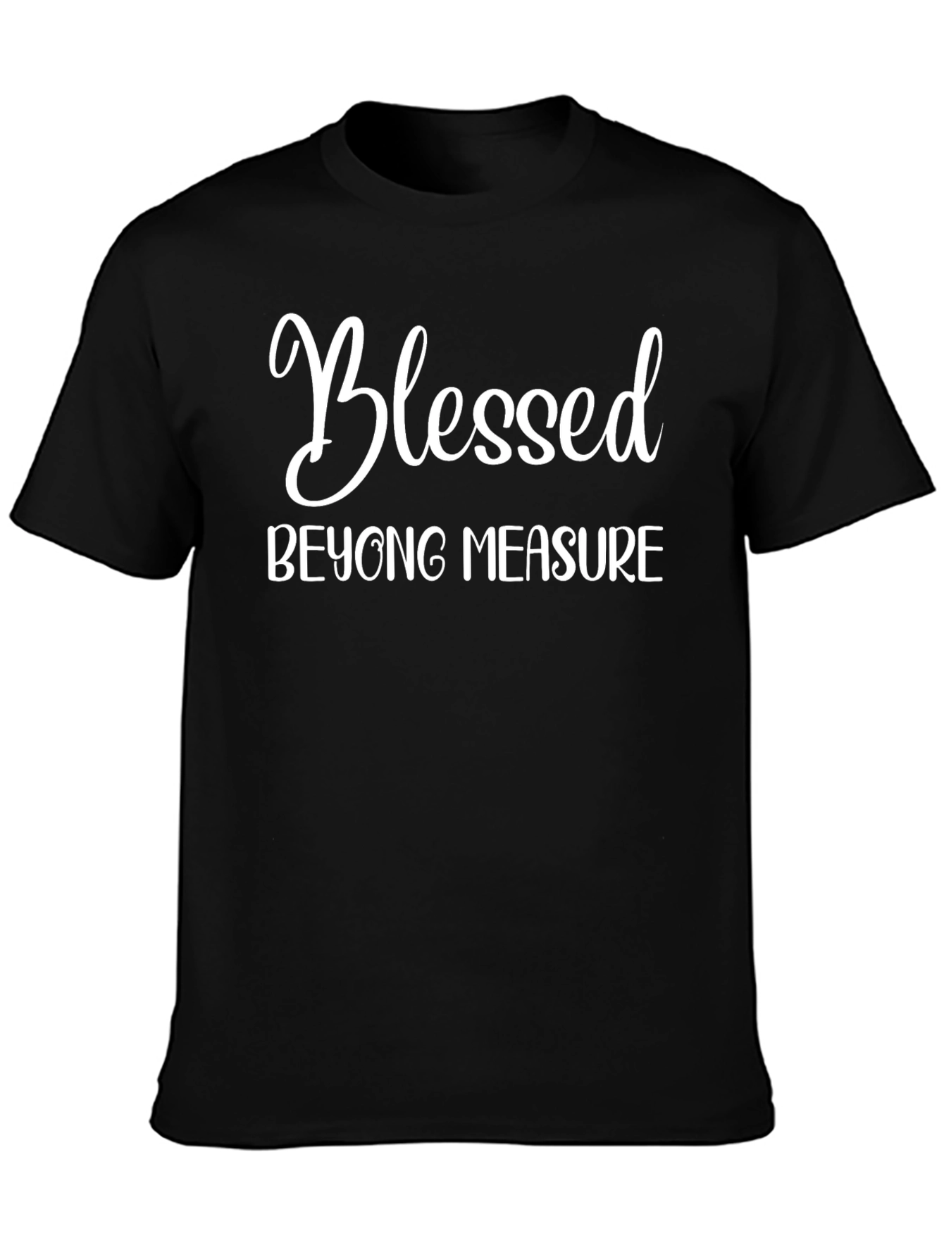 Blessed Beyond Measure Black Graphic Tee