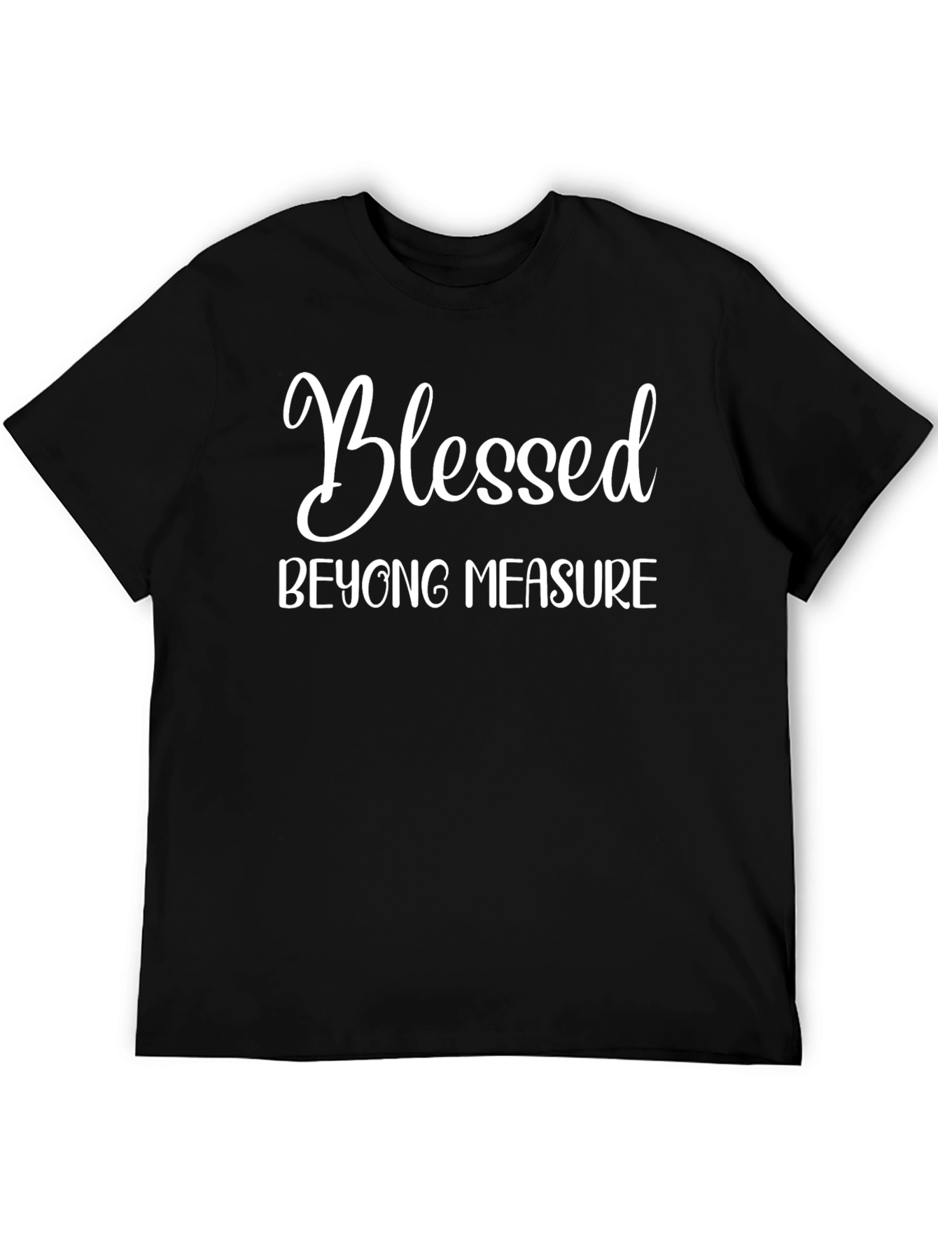 Blessed Beyond Measure Black Graphic Tee