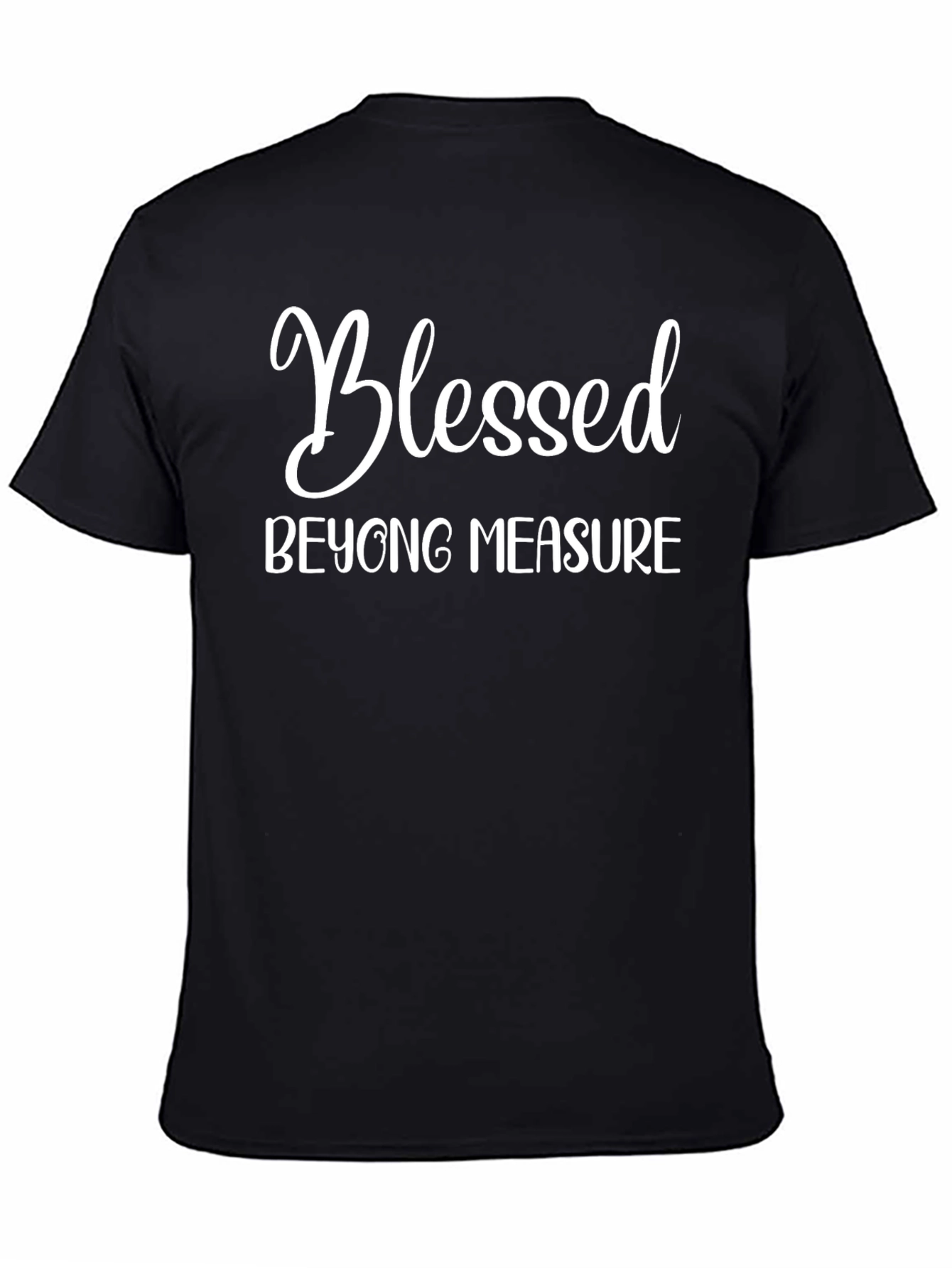 Blessed Beyond Measure Black Graphic Tee