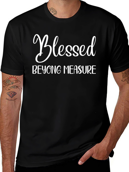 Blessed Beyond Measure Black Graphic Tee