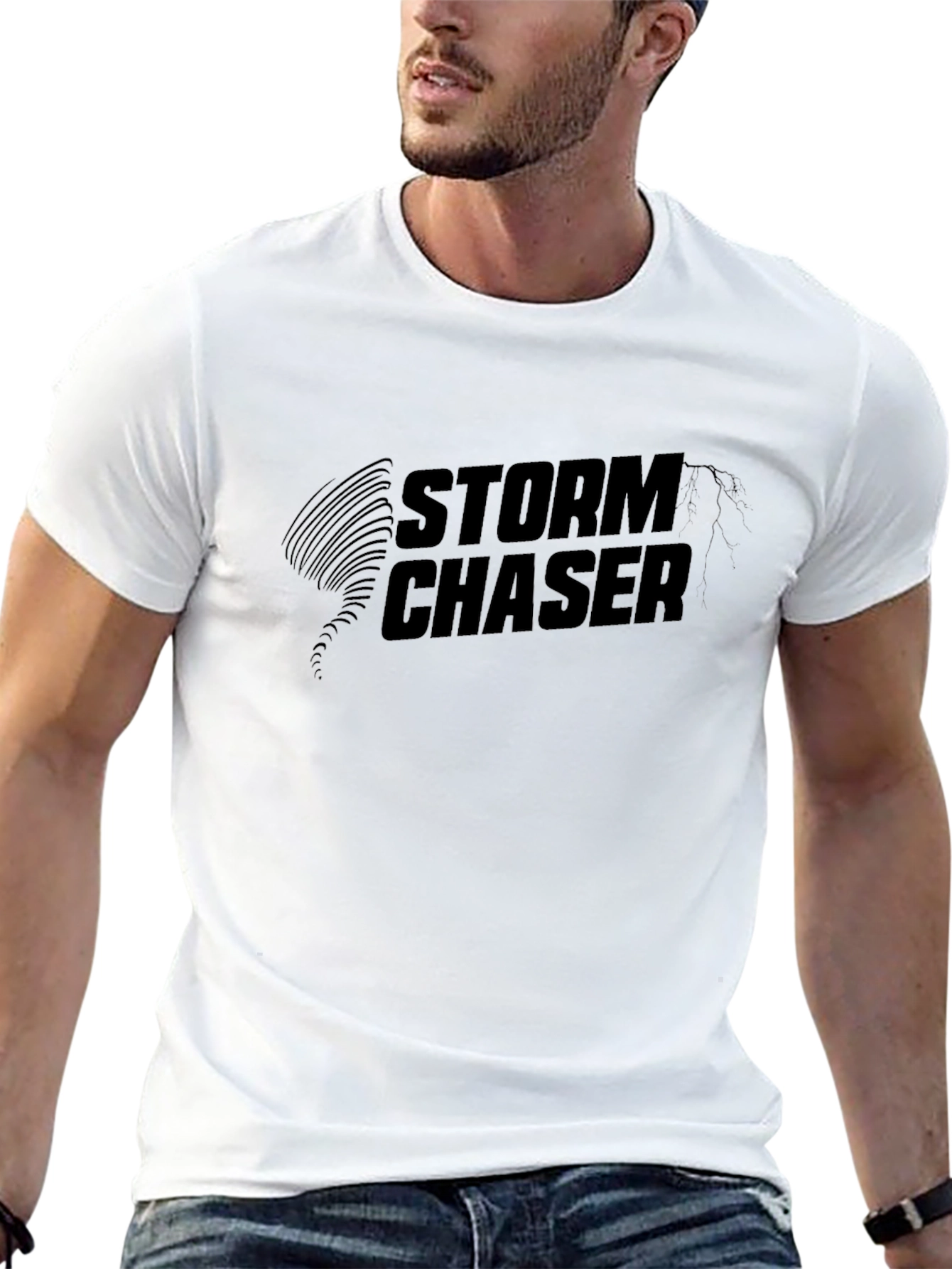 Storm Chaser Black T-Shirt - Weather Enthusiast Tee