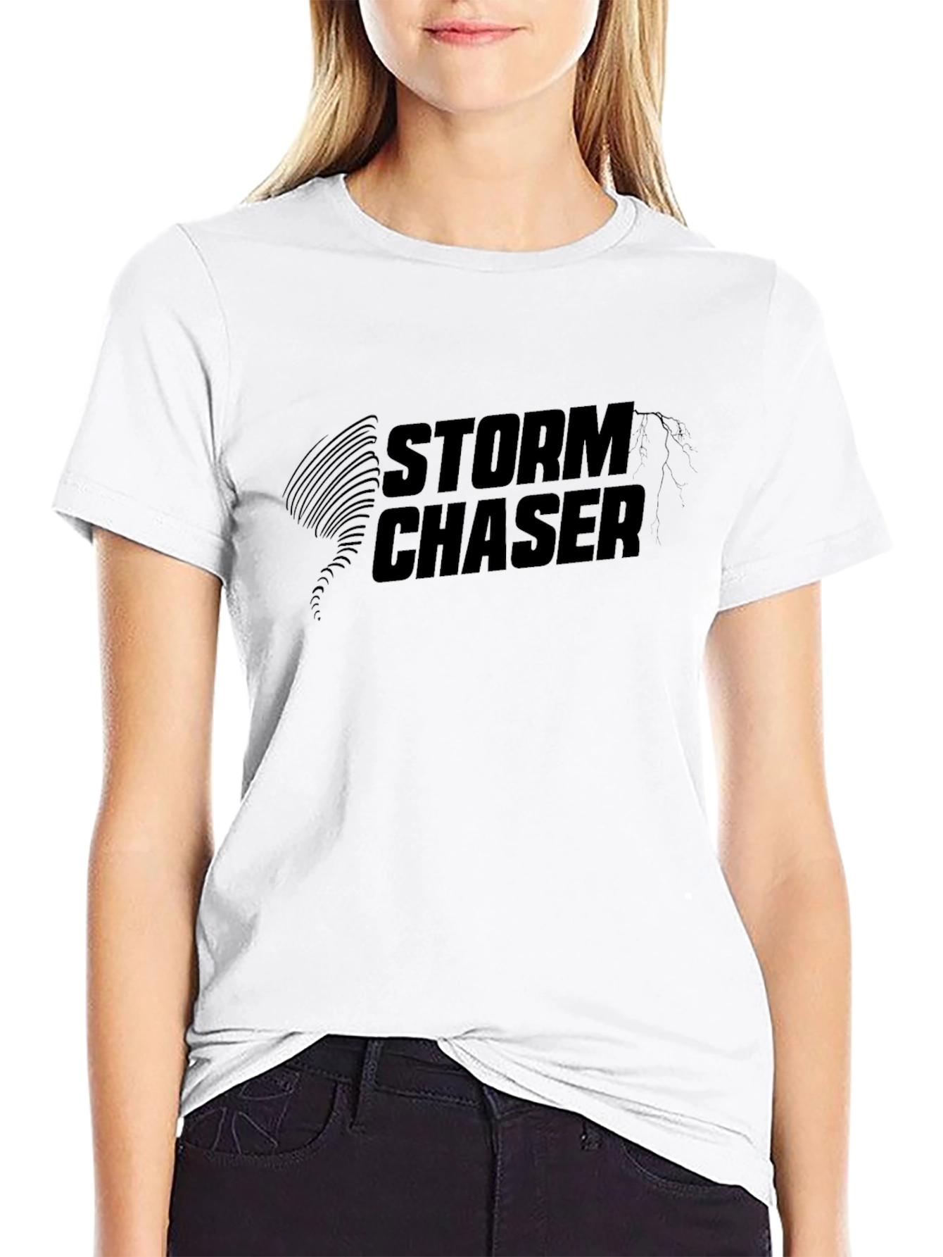 Storm Chaser Black T-Shirt - Weather Enthusiast Tee