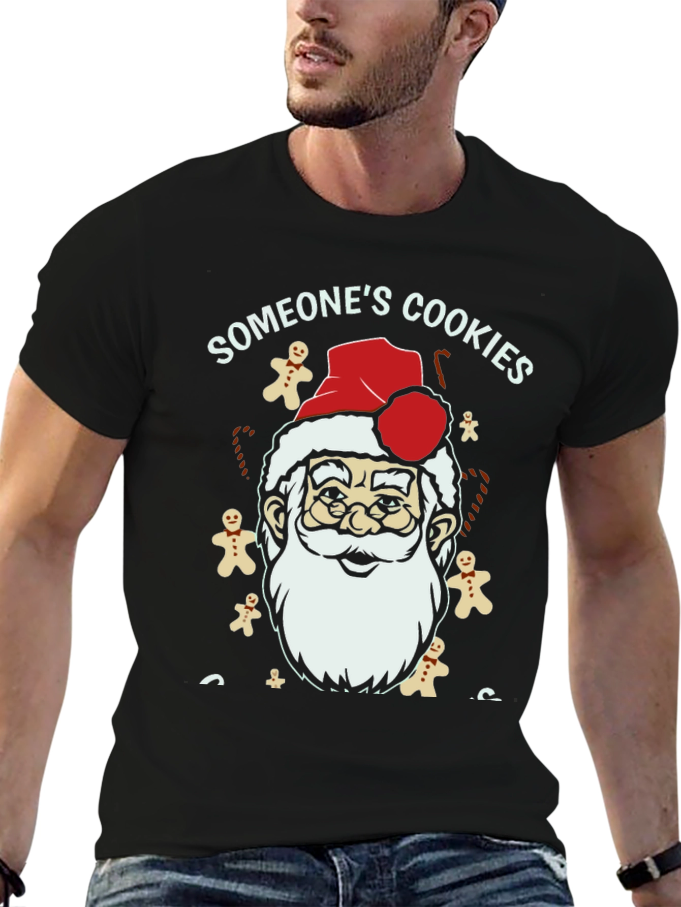 Someones Cookies Santa T-Shirt