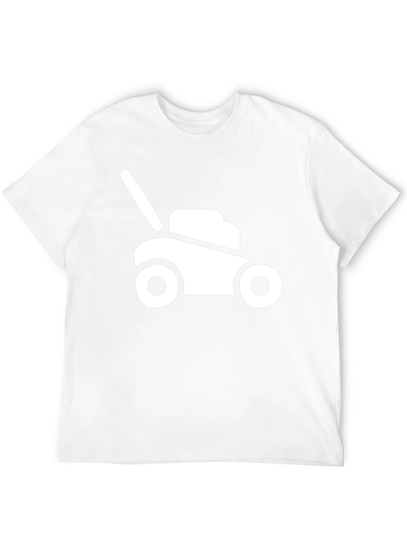 Lawnmower Graphic Tee - Black Cotton Comfort