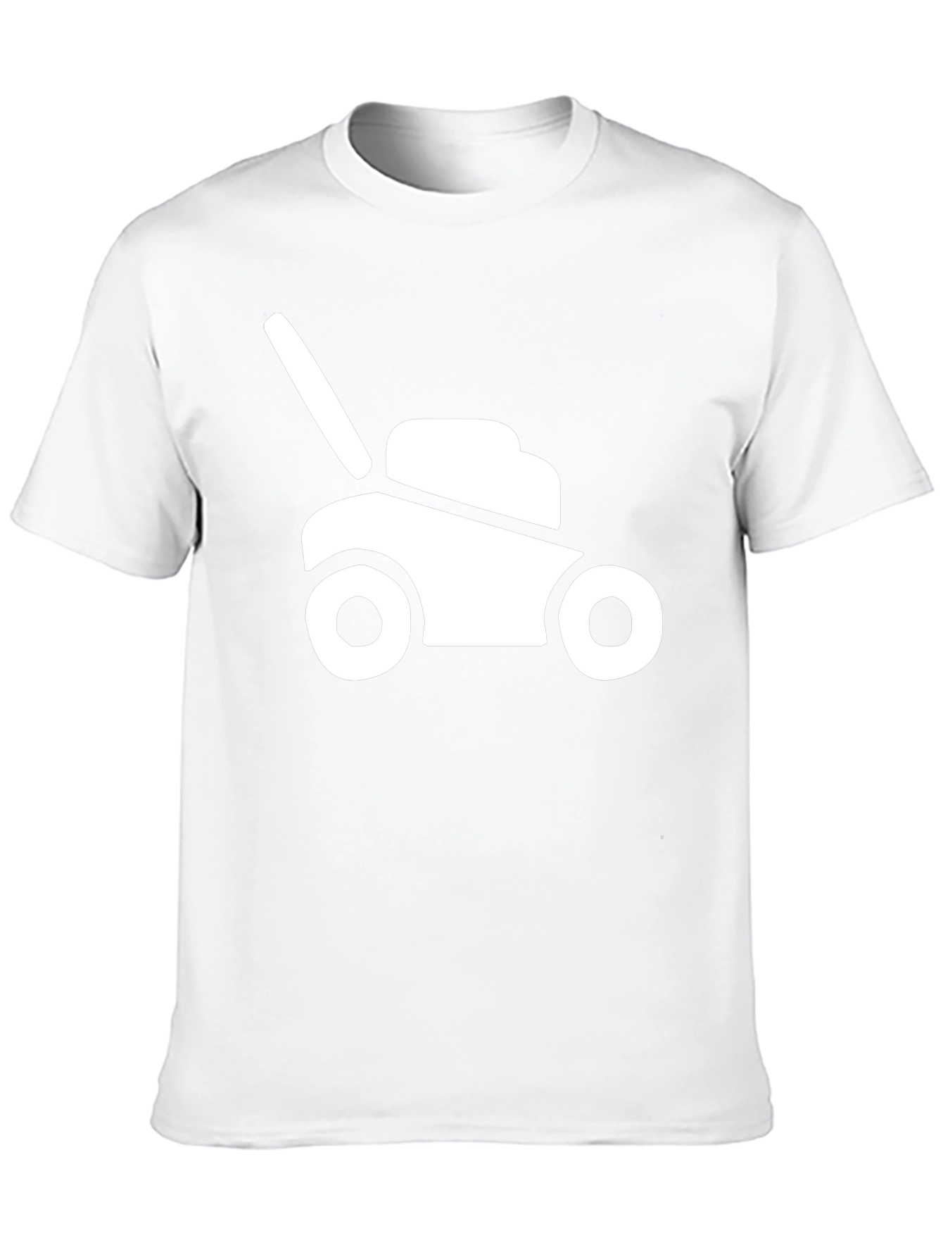 Lawnmower Graphic Tee - Black Cotton Comfort