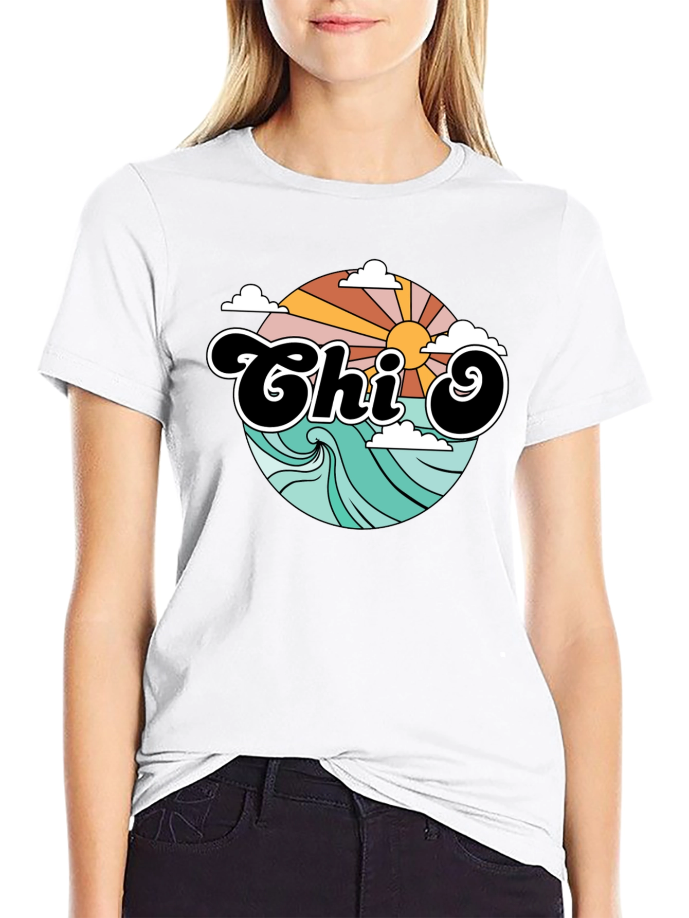 Retro Chi O Graphic T-Shirt
