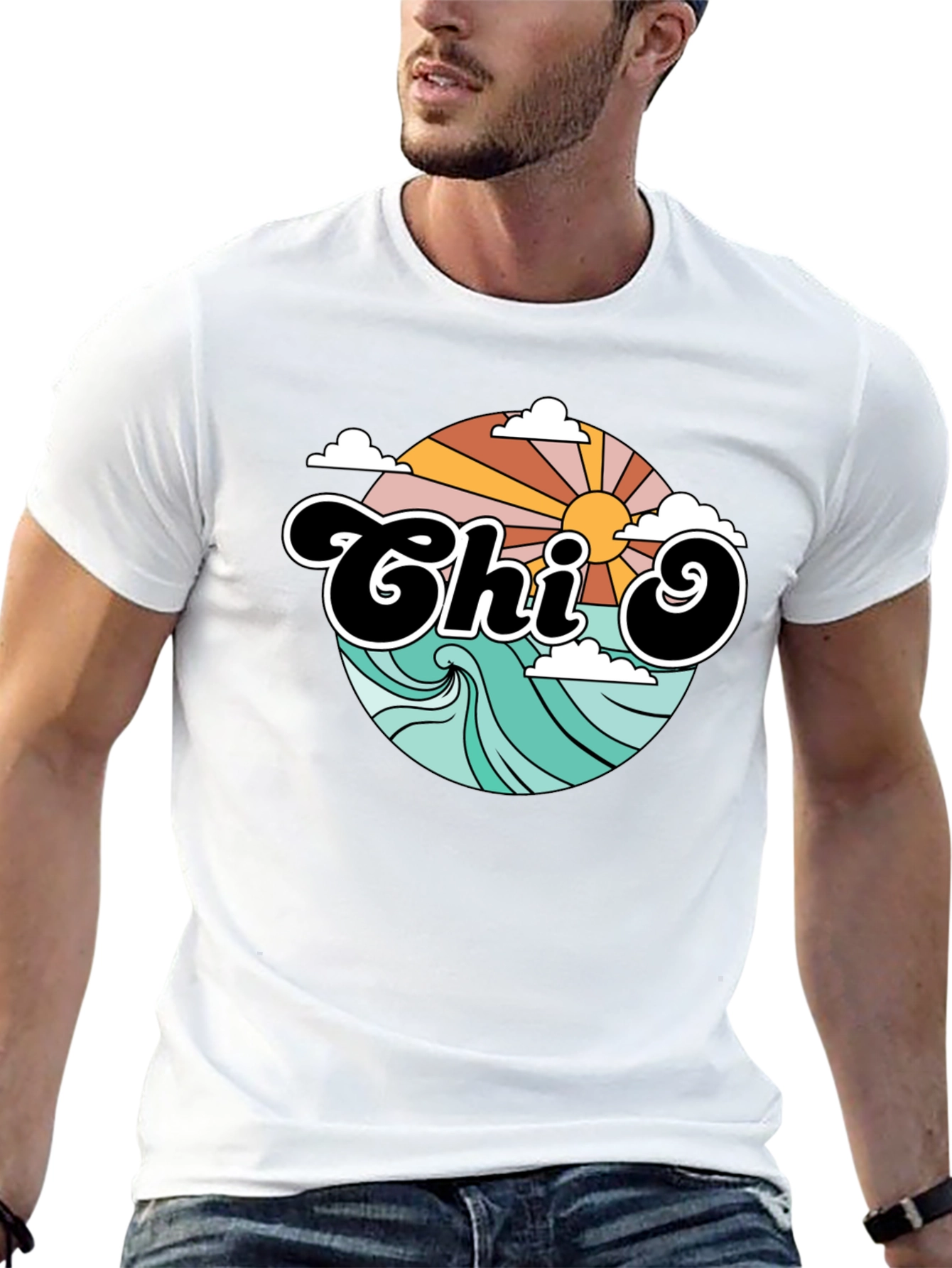 Retro Chi O Graphic T-Shirt