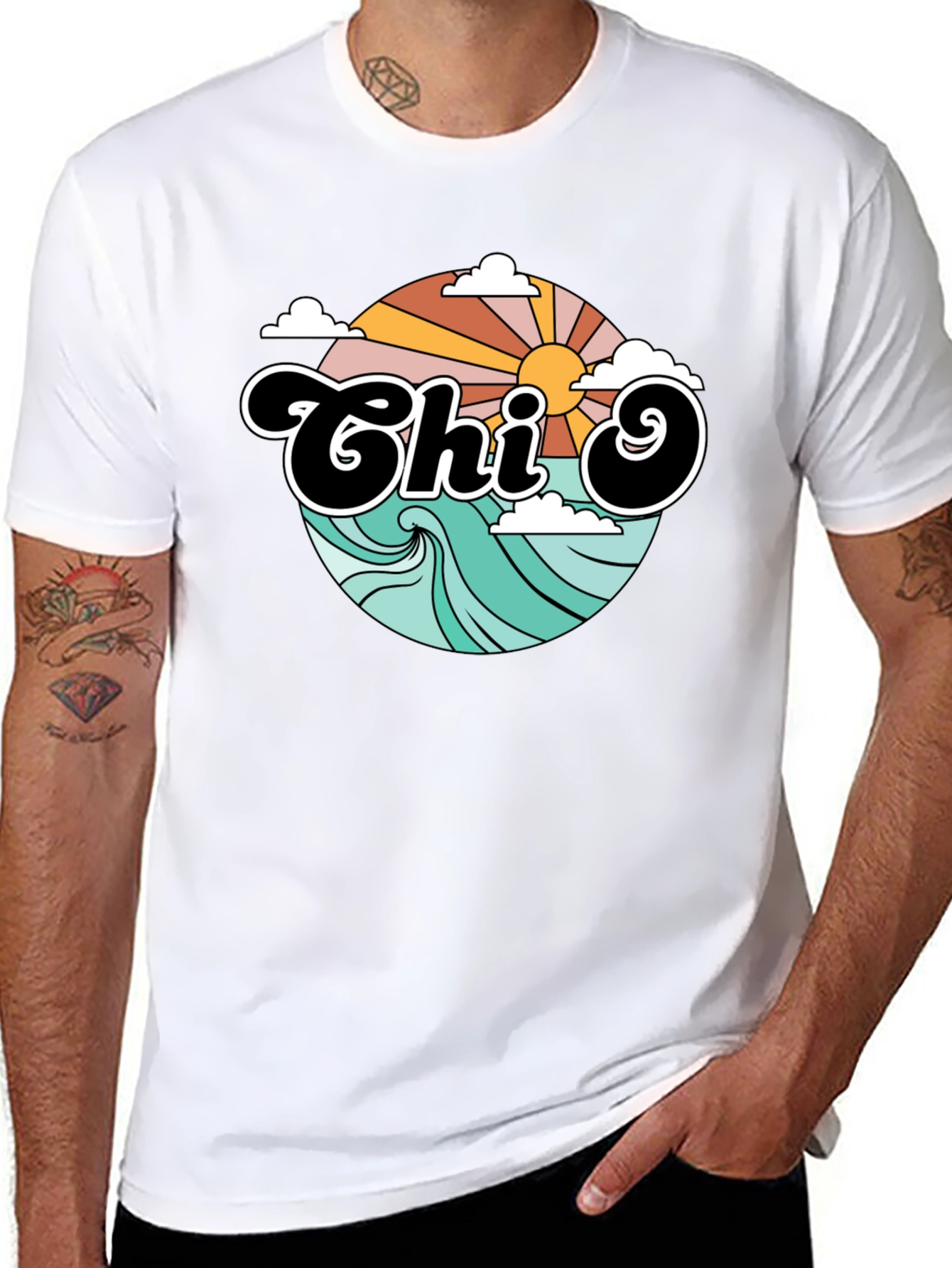 Retro Chi O Graphic T-Shirt