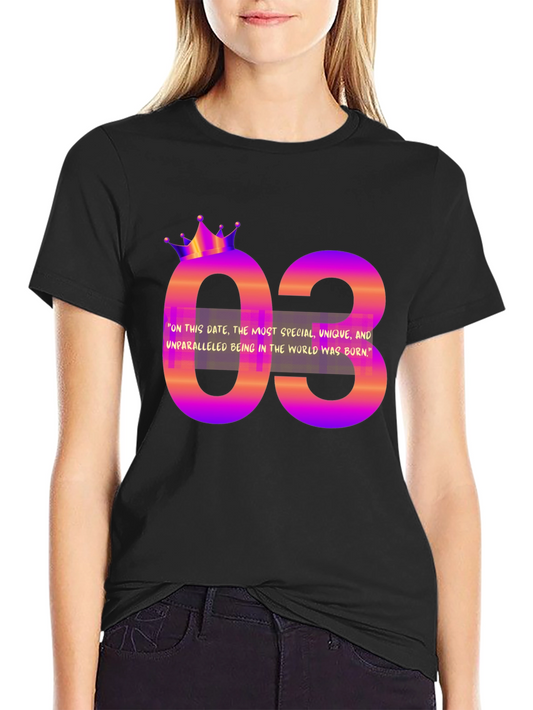 Birthday Month T-Shirt - 03 Design