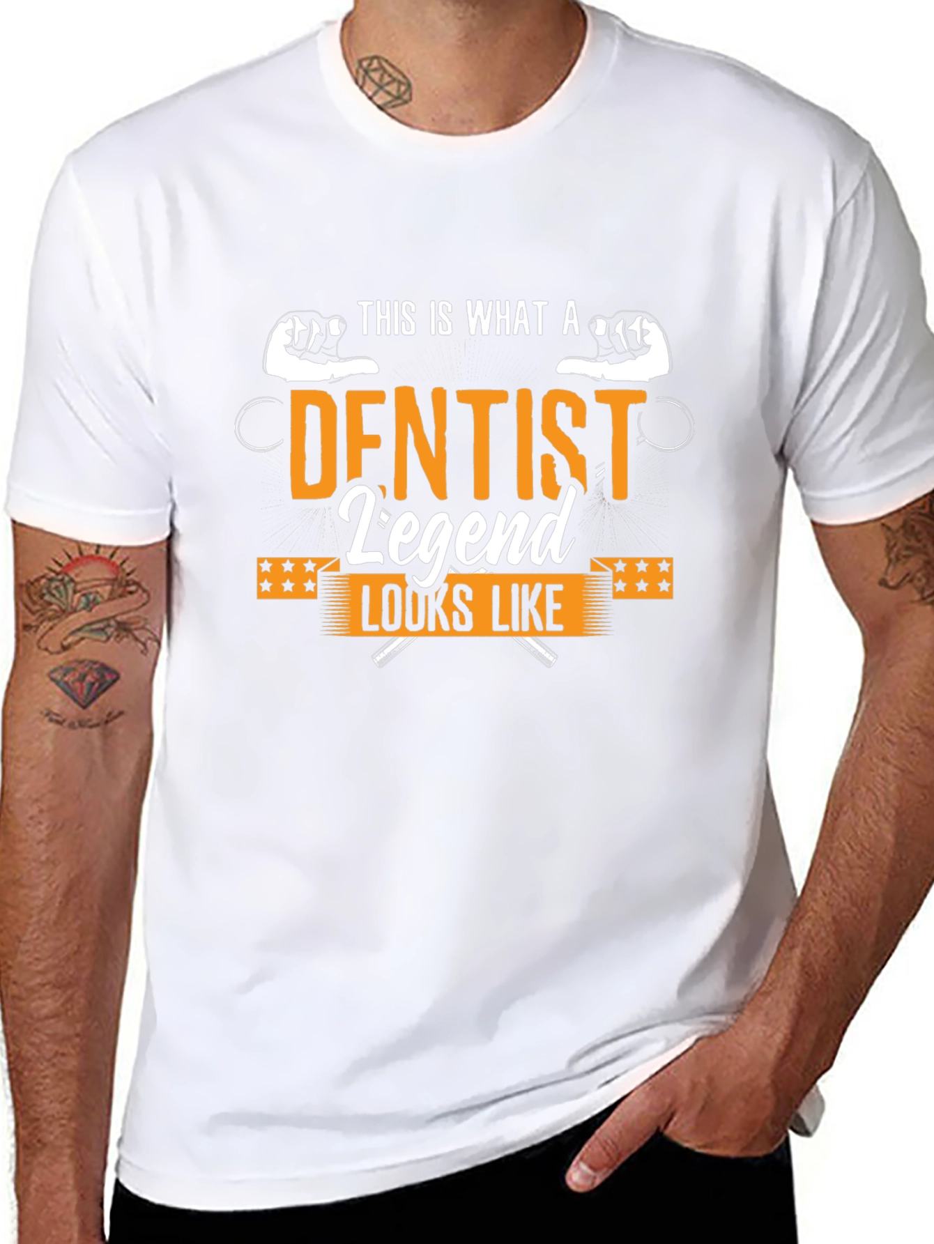 Dentist Legend Graphic T-Shirt - Black