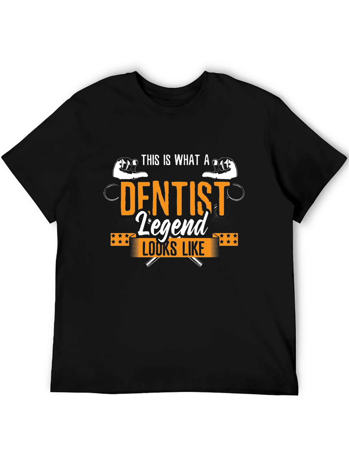 Dentist Legend Graphic T-Shirt - Black