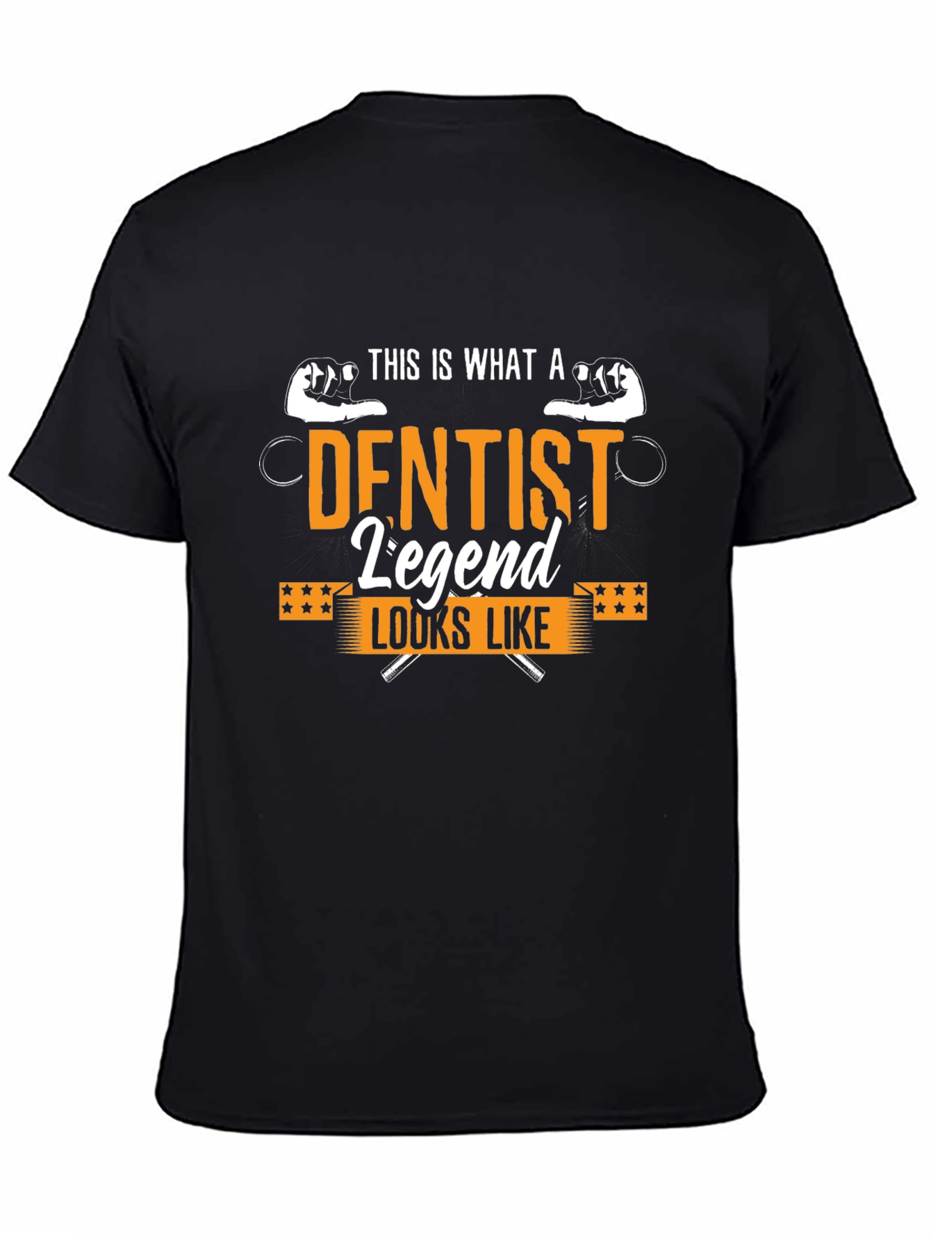 Dentist Legend Graphic T-Shirt - Black