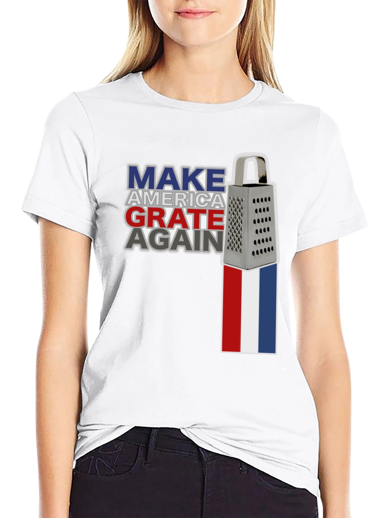 Make America Grate Again T-Shirt Funny Cheese Grater