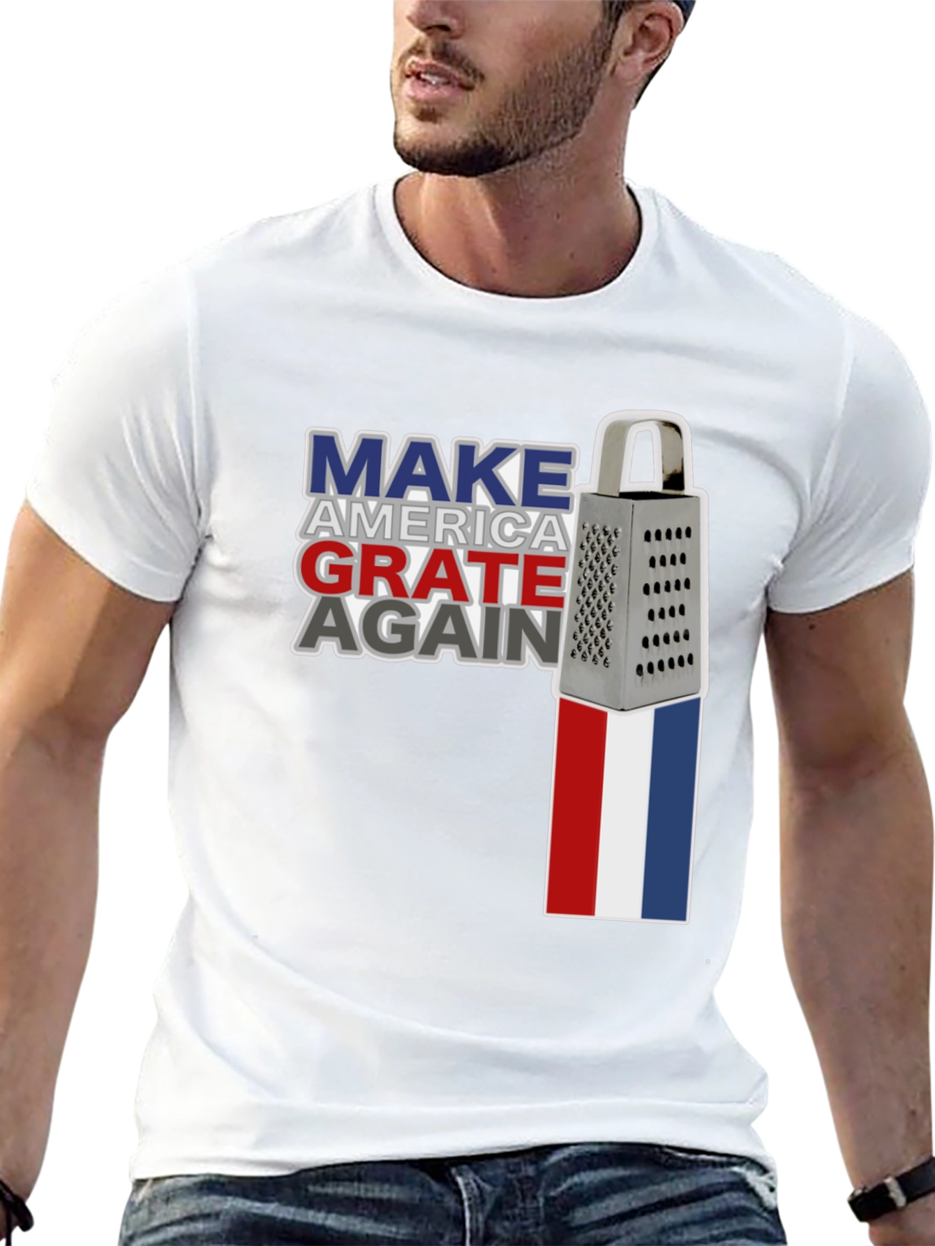 Make America Grate Again T-Shirt Funny Cheese Grater