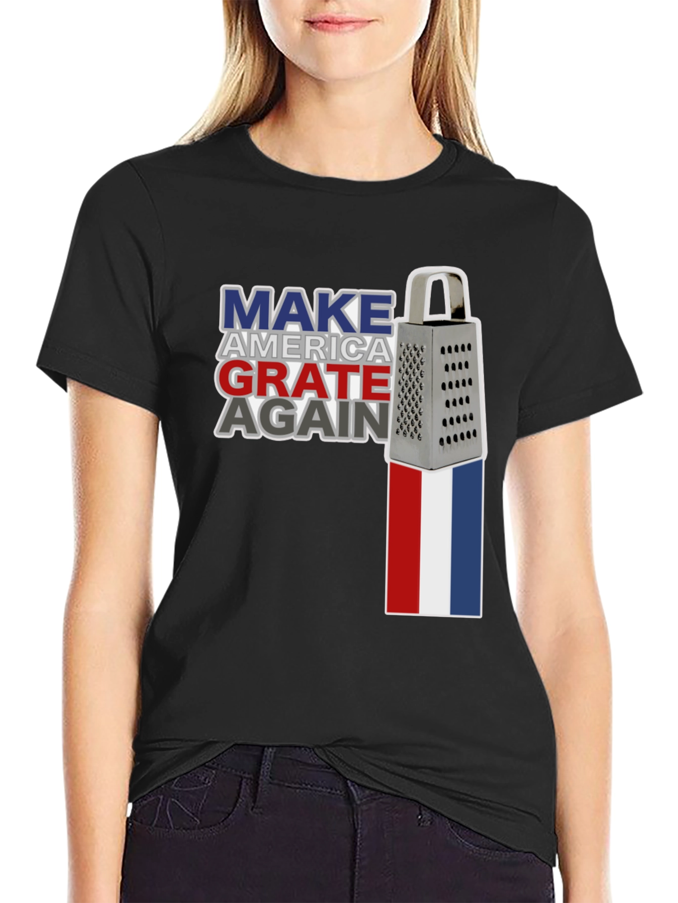 Make America Grate Again T-Shirt Funny Cheese Grater