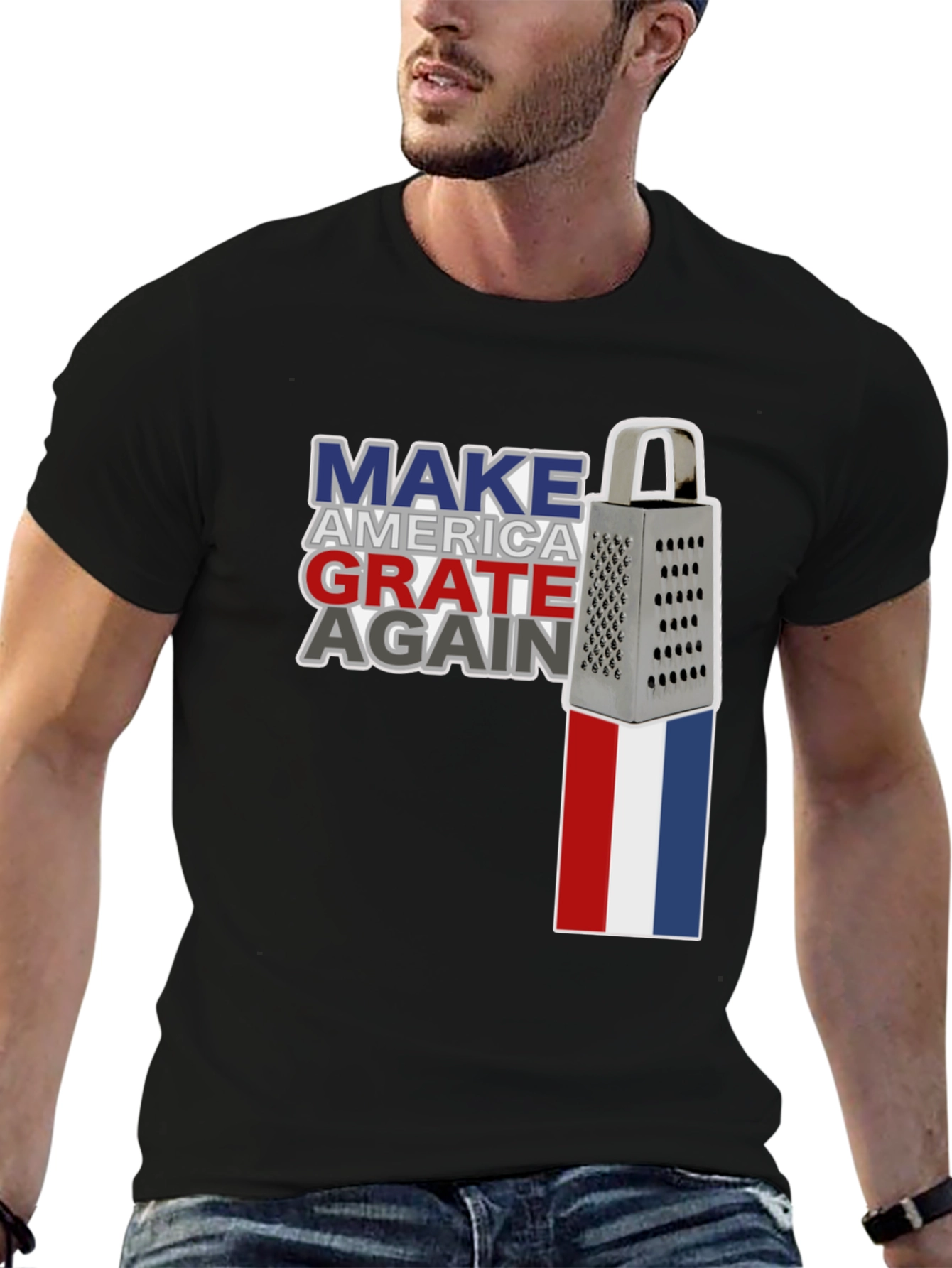 Make America Grate Again T-Shirt Funny Cheese Grater