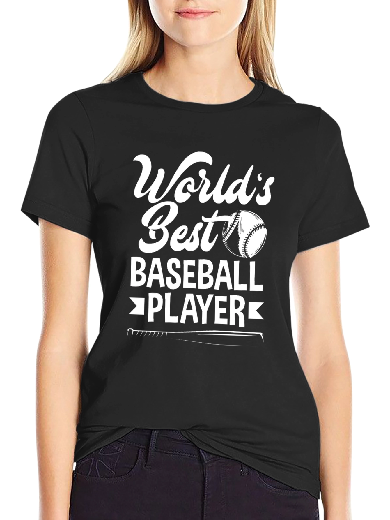 Worlds Best Baseball Player Graphic Tee