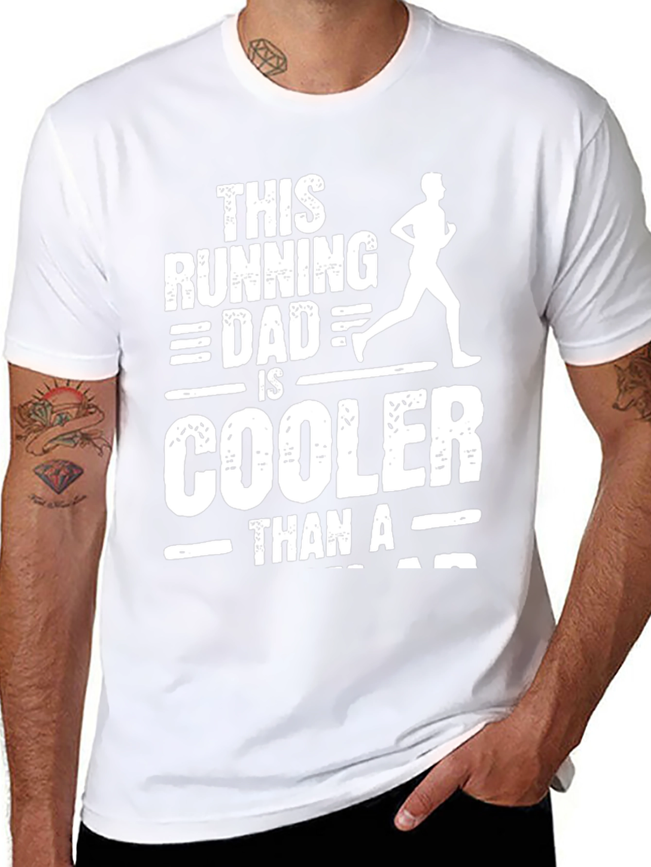 Running Dad T-Shirt - Cool Dad Tee