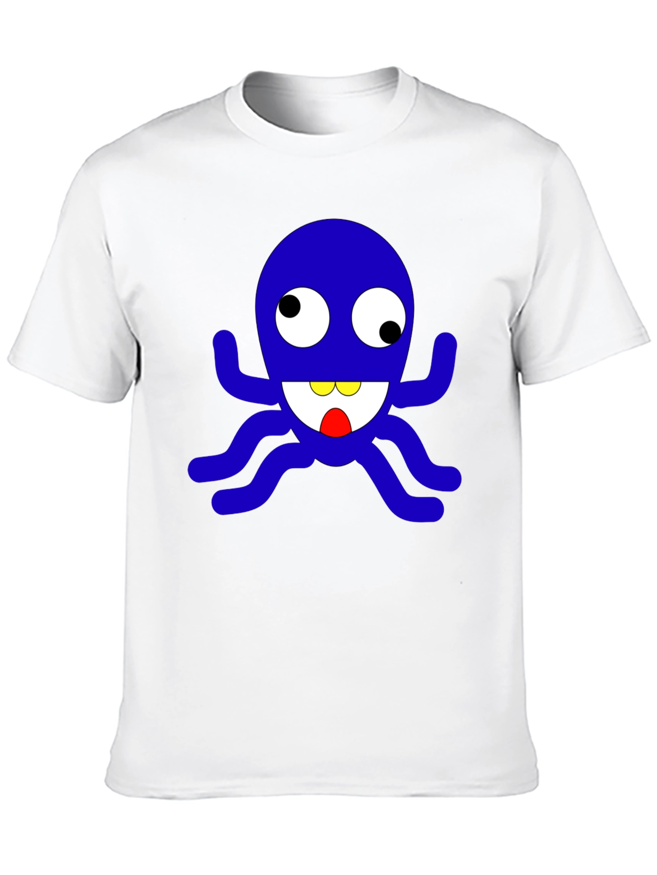 Fun Cartoon Octopus Graphic T-Shirt