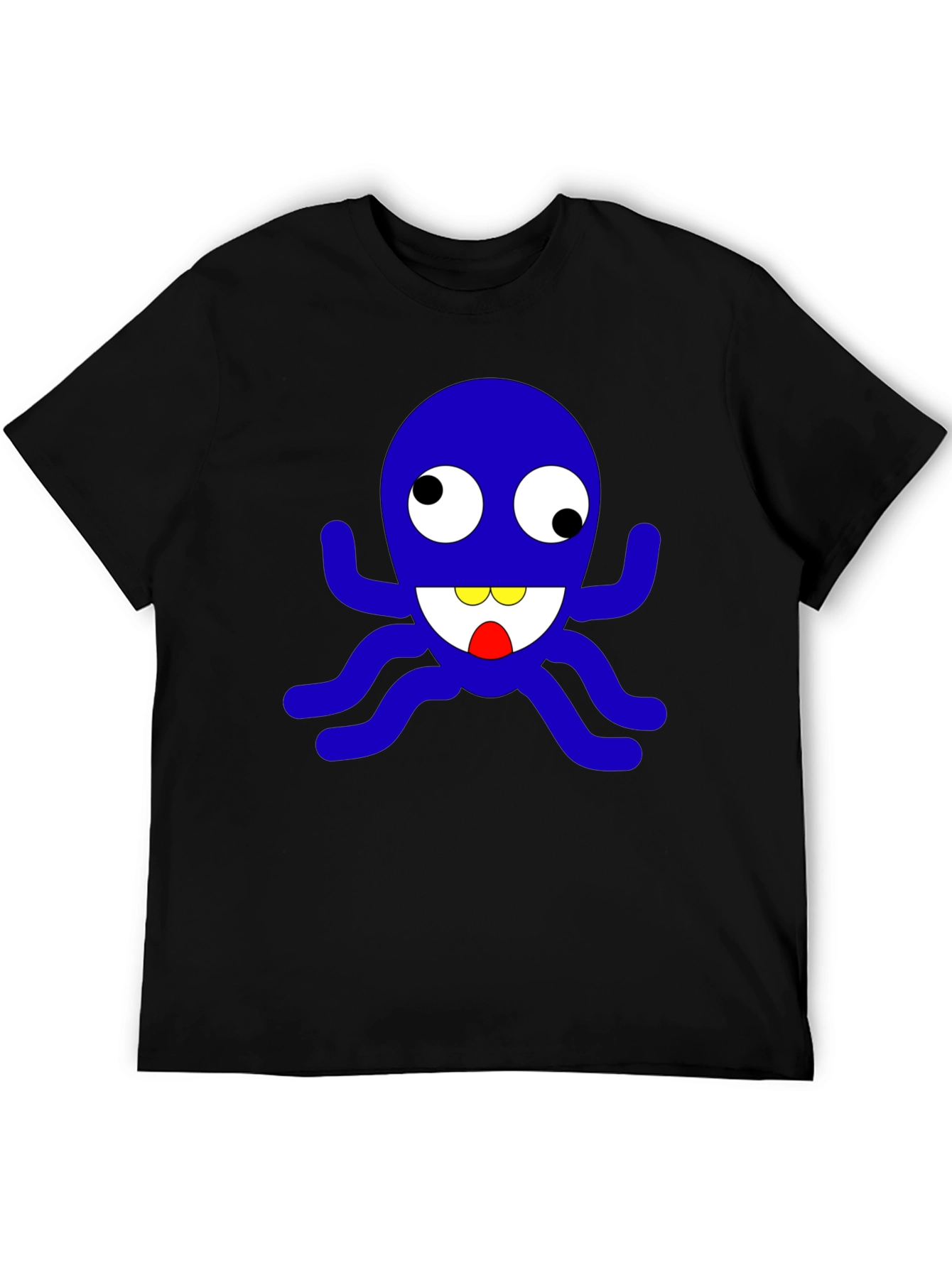 Fun Cartoon Octopus Graphic T-Shirt