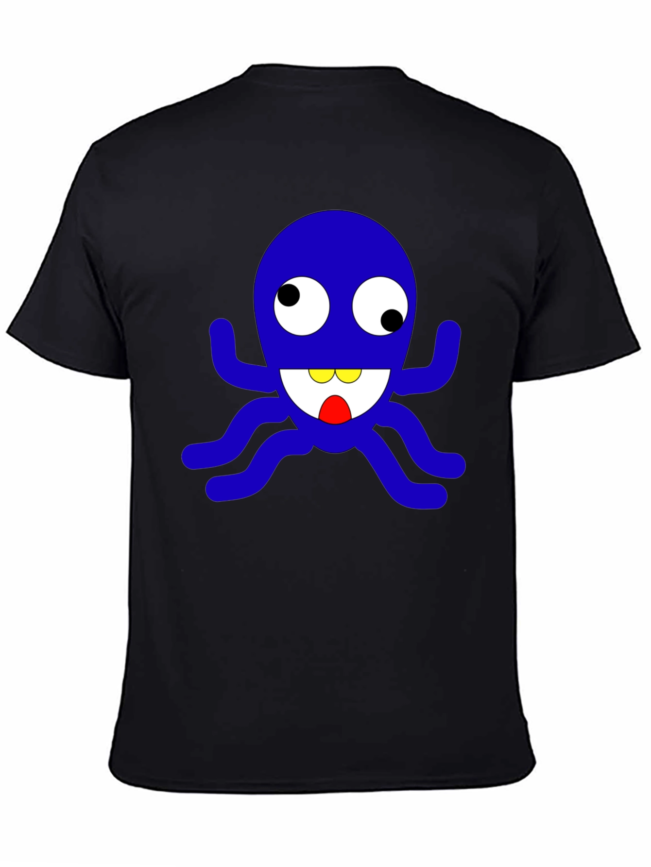 Fun Cartoon Octopus Graphic T-Shirt