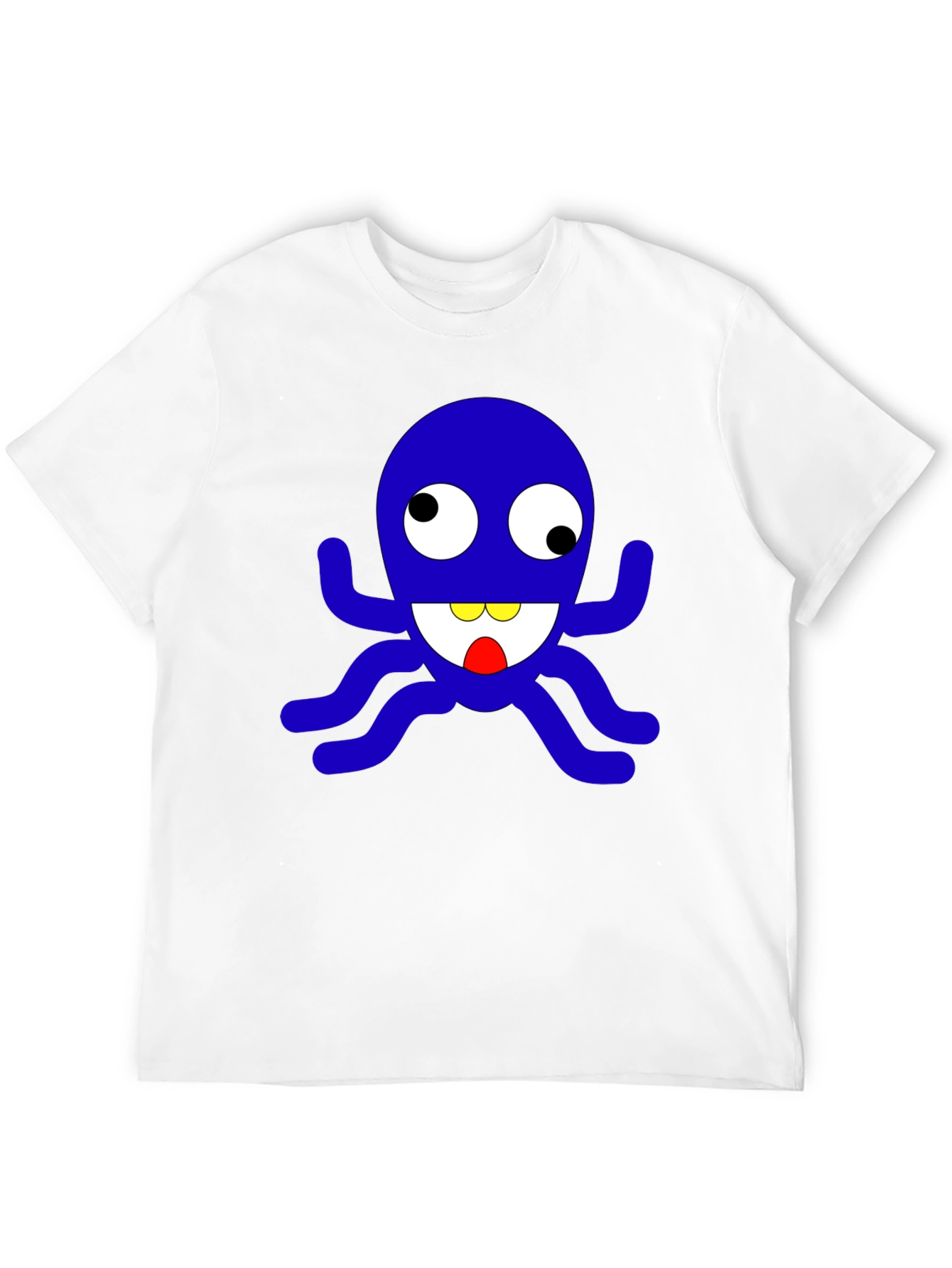 Fun Cartoon Octopus Graphic T-Shirt