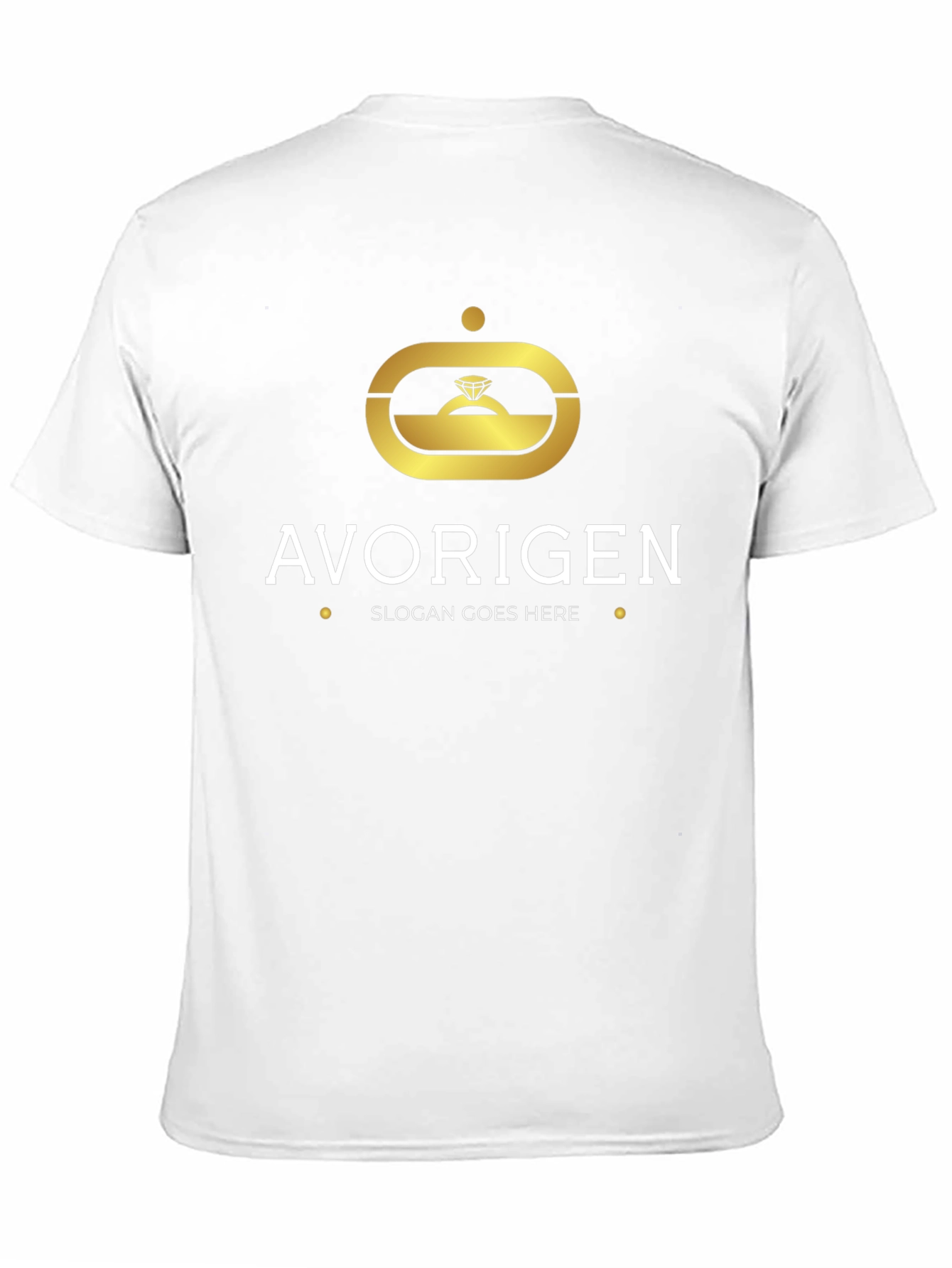 Avorigen Gold Logo T-Shirt - Modern Style
