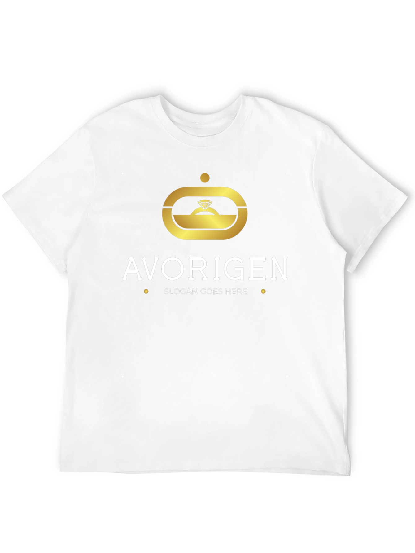 Avorigen Gold Logo T-Shirt - Modern Style